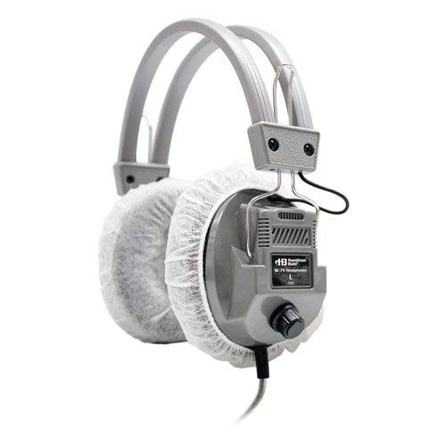Hamilton Buhl HygenX Sanitary Ear Cushion Covers - 4.5 Inch White (600 Pairs Bulk Pack) - Disposable Headphone Covers for Over-Ear Headphones & Headsets - Perfect for Schools, Offices, Gyms & Shared Audio Equipment