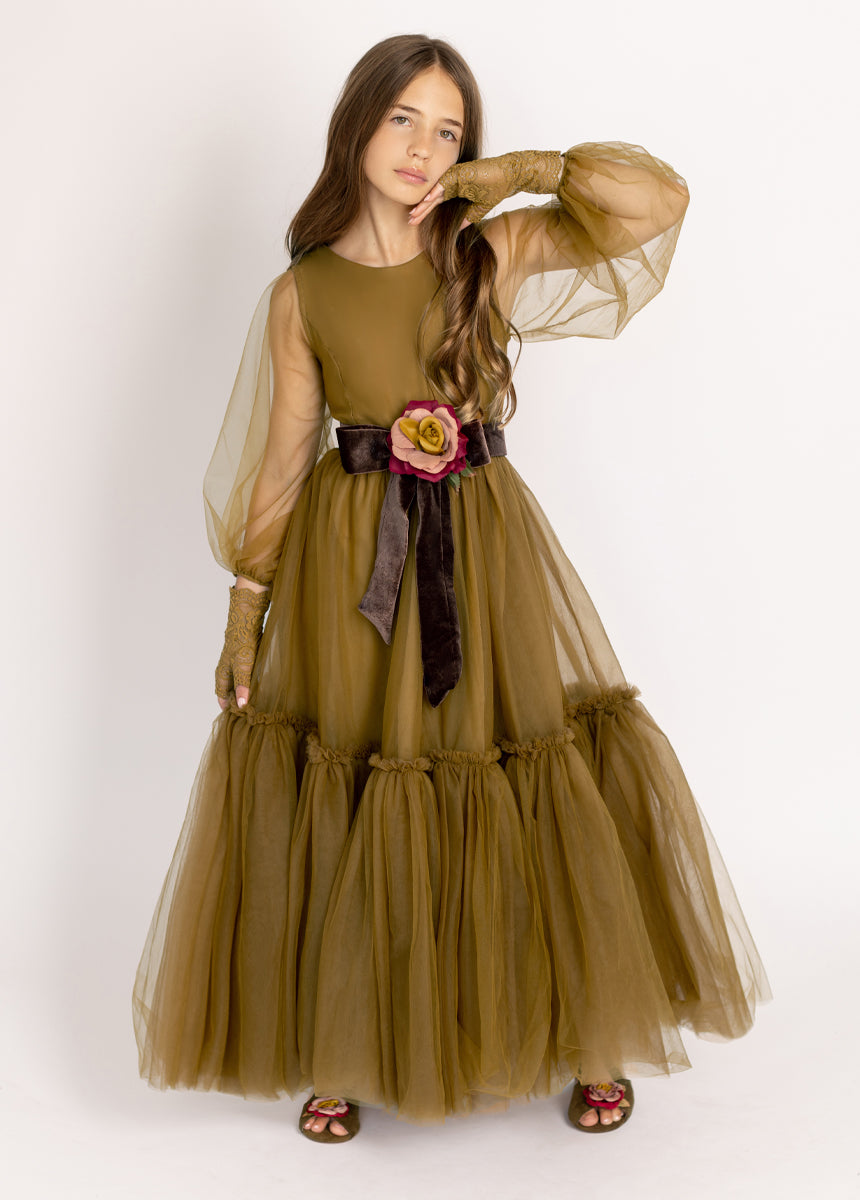 Tianna Dress in Bistre - Elegant Women's Casual Dress for Summer, Fall, Date Night & Special Occasions | Comfortable & Stylish Fashion