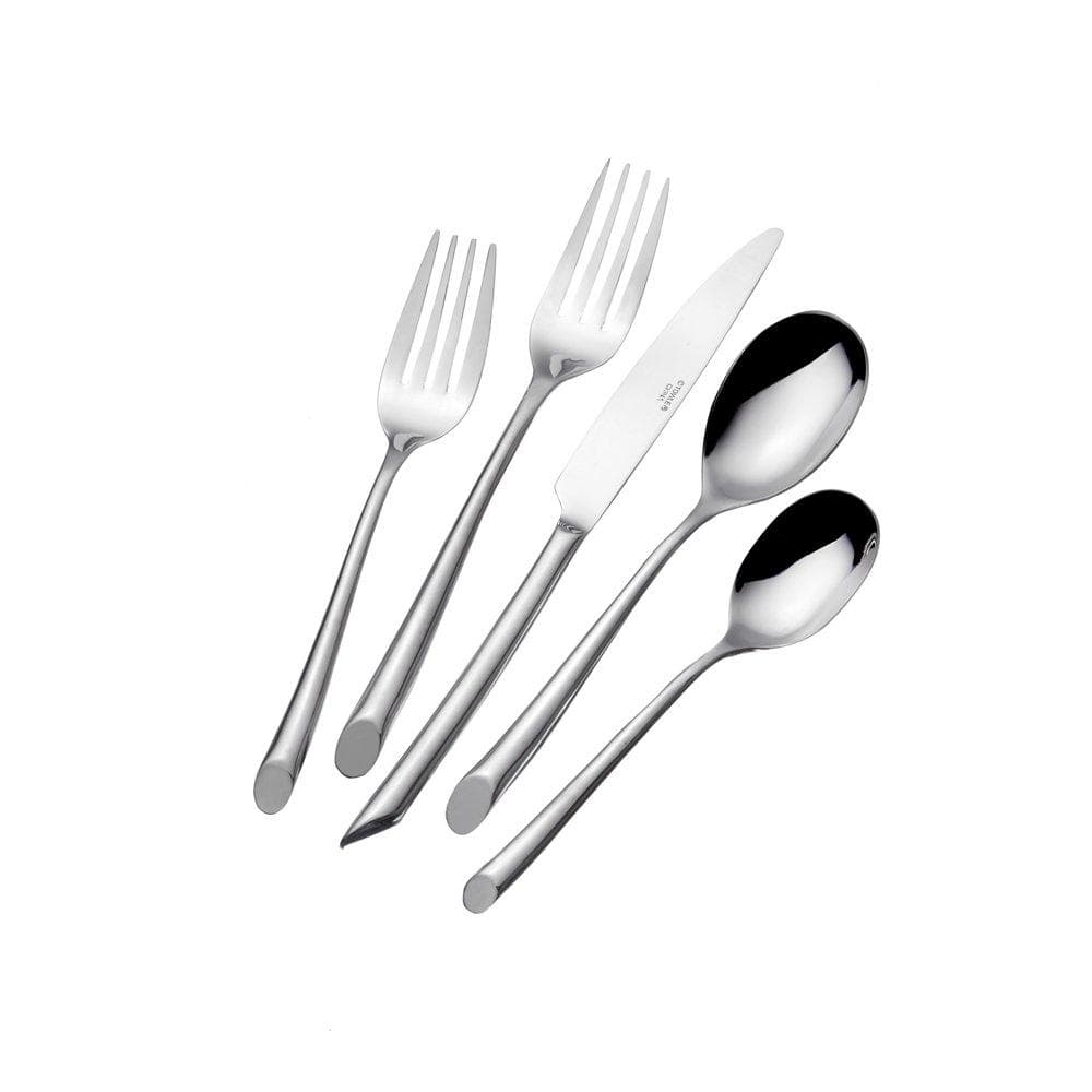 Wave Forged 42-Piece Stainless Steel Flatware Set - Service for 8 - Elegant Dinnerware for Formal Dining, Wedding Gifts & Holiday Entertaining