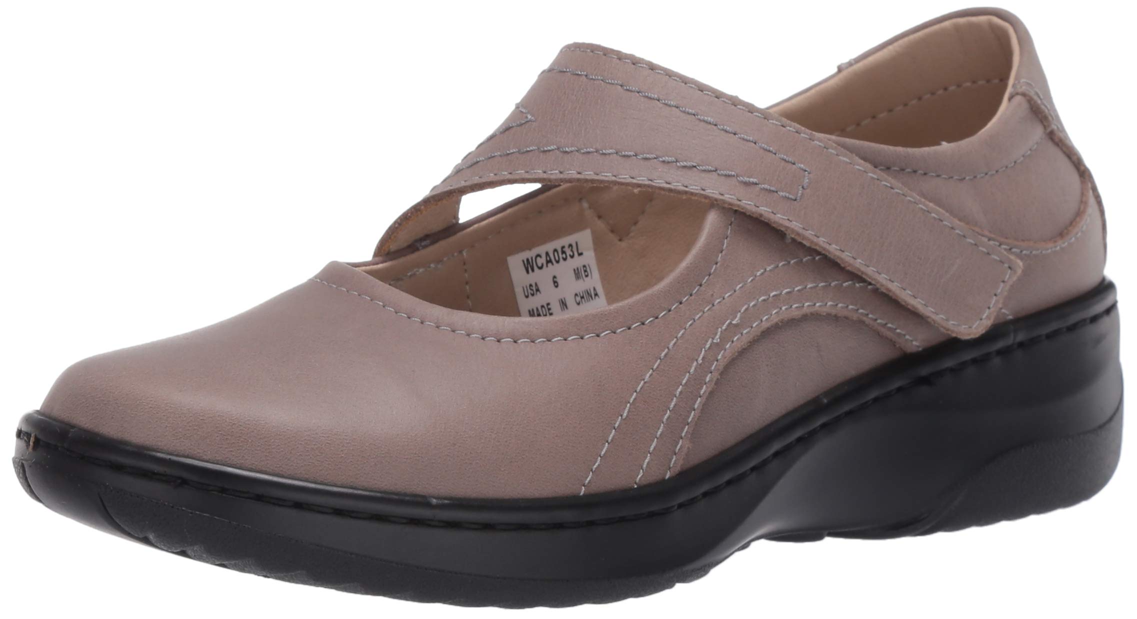 Propét Women's Golda Mary Jane Flats - Comfortable Orthopedic Walking Shoes for Women with Arch Support - Perfect for Work, Travel & Everyday Wear