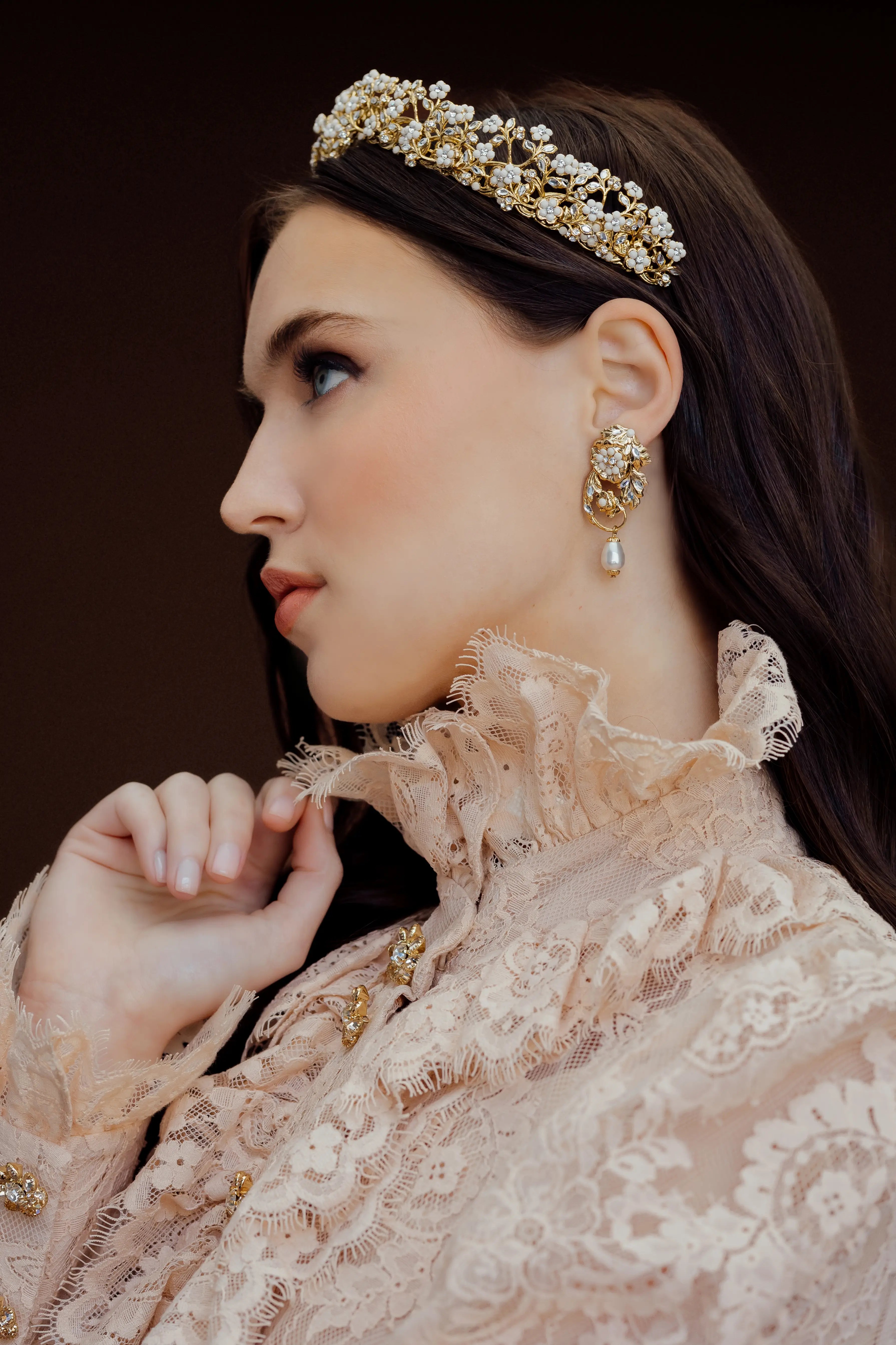 ORNATE REVERIE EARRINGS - Elegant Bohemian Dangle Earrings for Women, Handmade Jewelry with Gemstones | Perfect for Weddings, Parties & Special Occasions