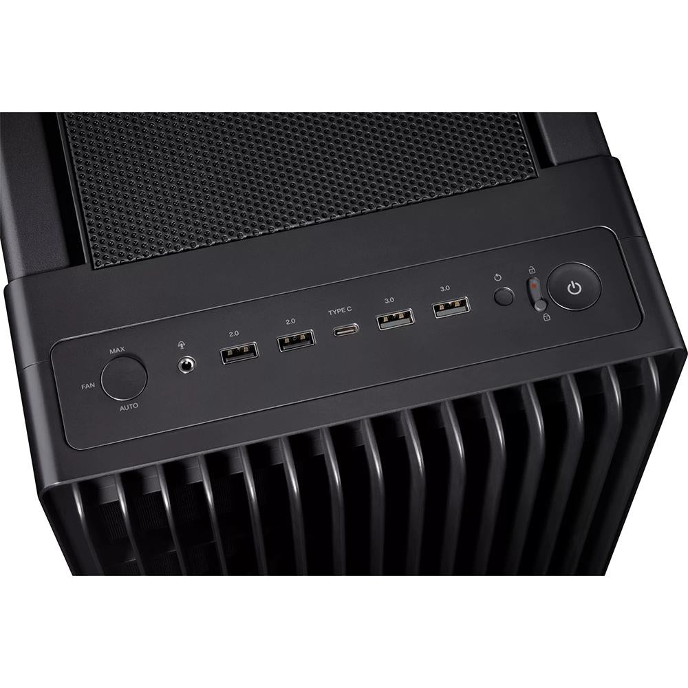 ASUS ROG Strix PA602 BLK TG Mid-Tower Gaming PC Case - High Airflow, Tempered Glass, RGB Lighting - Perfect for Gaming Rigs & High-Performance Builds