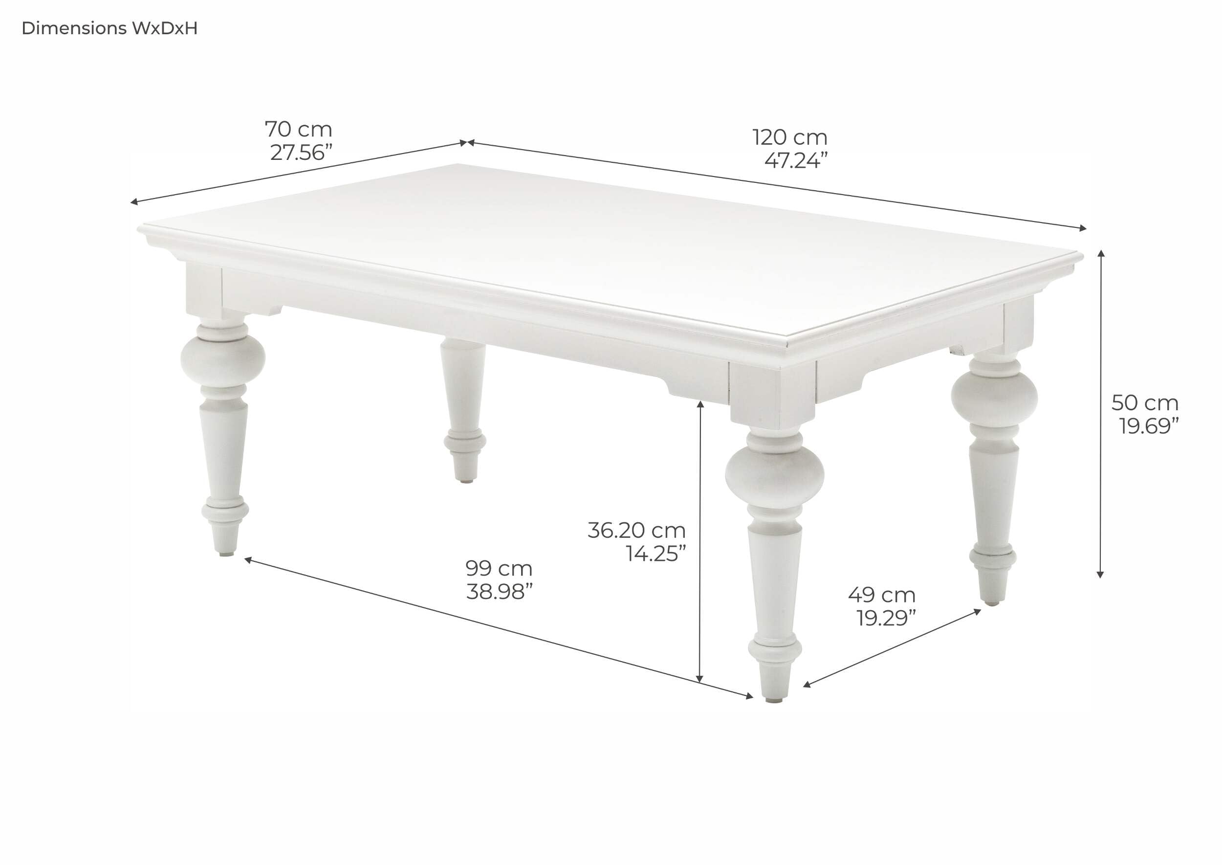 **NovaSolo Provence Pure White Mahogany Wood Rectangular Coffee Table - Modern Farmhouse Living Room Furniture for Home Decor**    **使用场景:** Perfect for cozy living rooms, farmhouse-style homes, or as a chic centerpiece in your lounge area.