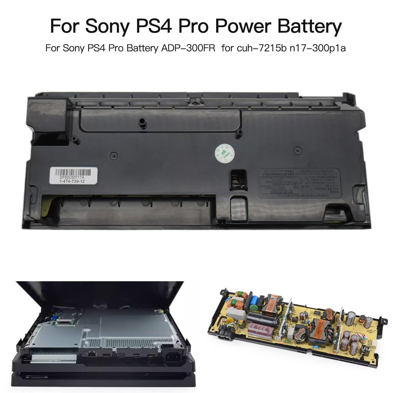 Original Power Supply N17-300P1A ADP-300FR Replacement for Sony Playstation PS4 Pro CUH-7215B & PS4 PRO-7200 Models - Perfect for Gaming Setup & Console Repair