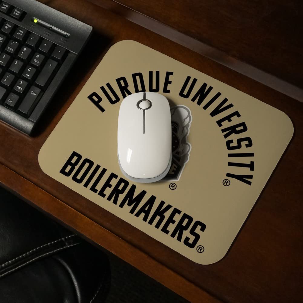 Purdue Boilermakers Low Profile Thin Gaming Mouse Pad - Non-Slip Rubber Base for PC, Laptop & Office Use - Perfect for Gamers, Students & Work