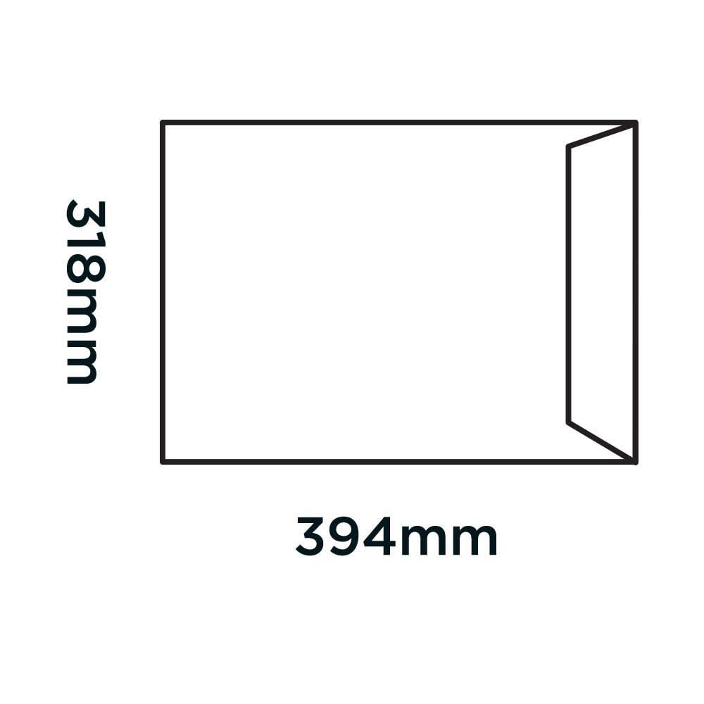Blake Purely Packaging 15.5 x 12.5 Inch Peel & Seal Board Back Envelopes - Manila (Pack of 125) | Perfect for Mailing Documents, Photos & Business Correspondence