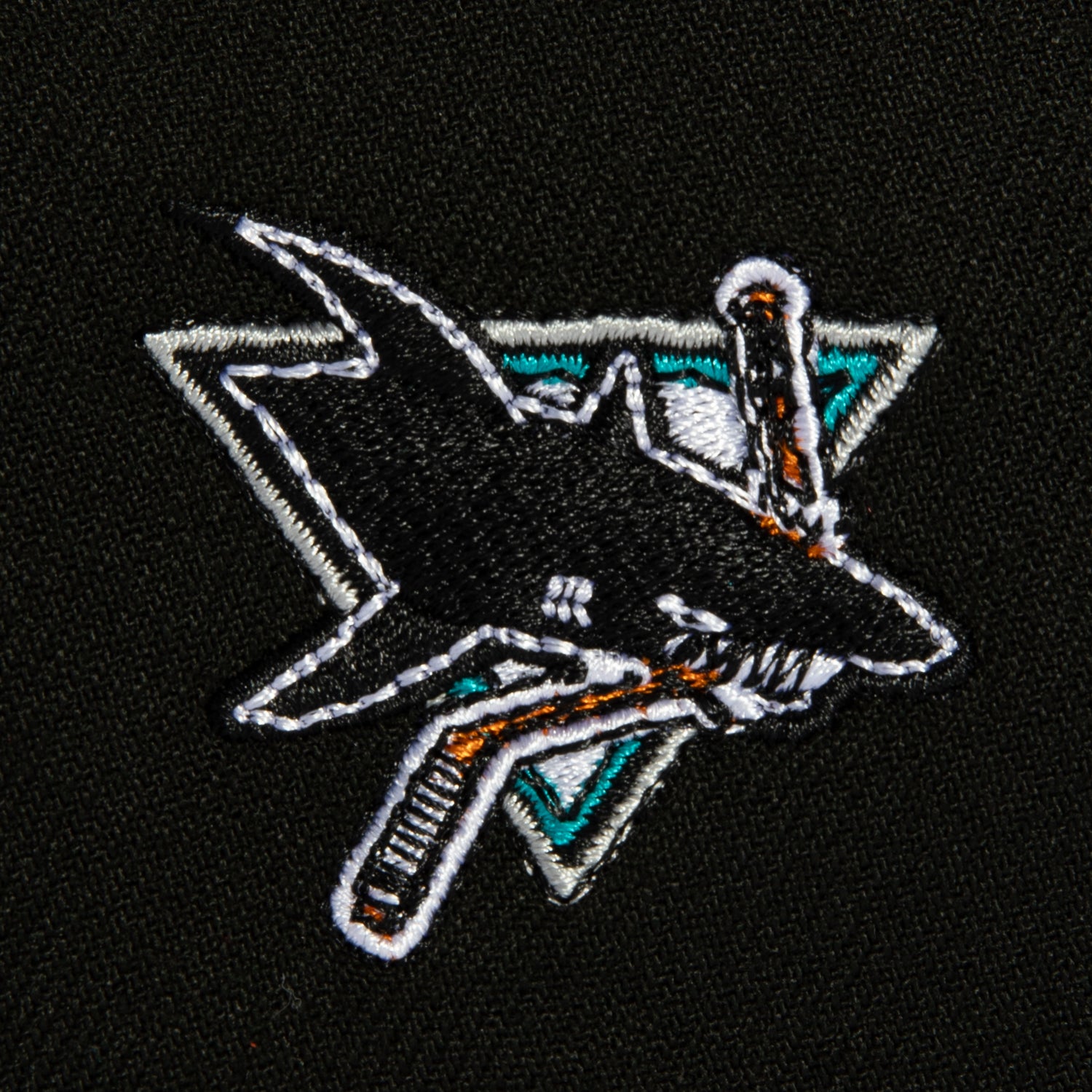 New Era 9Fifty Snapback Hat - San Jose Sharks Logo Patch & Script Design - Black & Teal Adjustable Baseball Cap for Men & Women - Perfect for Sports Games, Streetwear & Casual Outfits