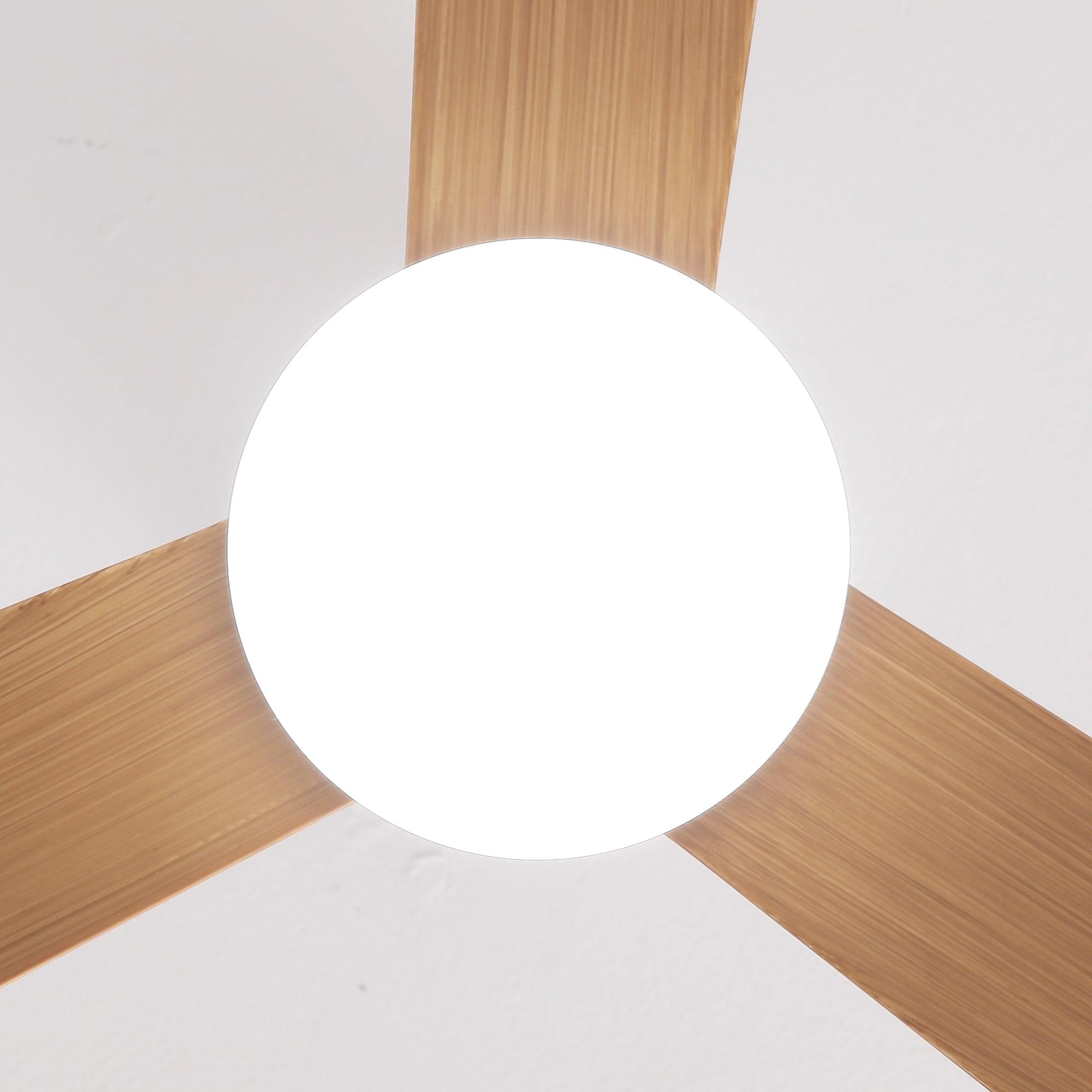 52 Inch Dinah Modern Ceiling Fan with Remote Control & LED Light - Perfect for Living Room, Bedroom, and Office Cooling