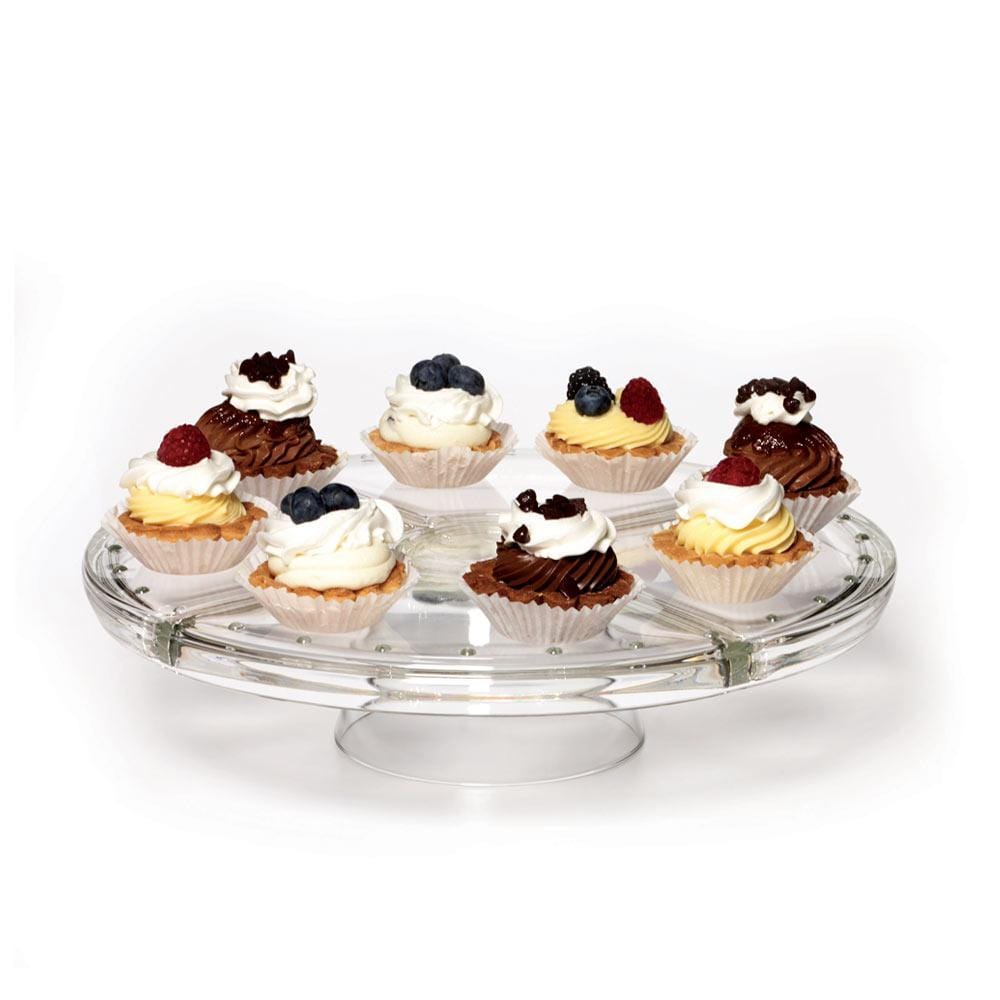 Napoli 4-in-1 Cake Stand with Dome Lid - Elegant Dessert Display for Weddings, Birthdays & Tea Parties