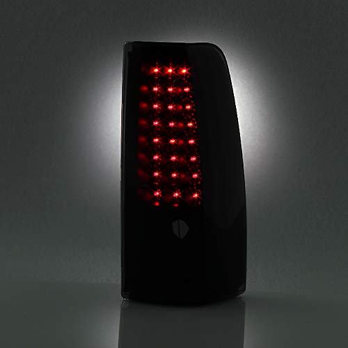 AKKON Black Smoked LED Tail Lights + 3rd Brake Lamp for 2003-2006 Chevy Silverado Pickup Truck - Upgrade Your Ride with Stylish & Durable Lighting (Perfect for Night Driving & Custom Truck Mods)