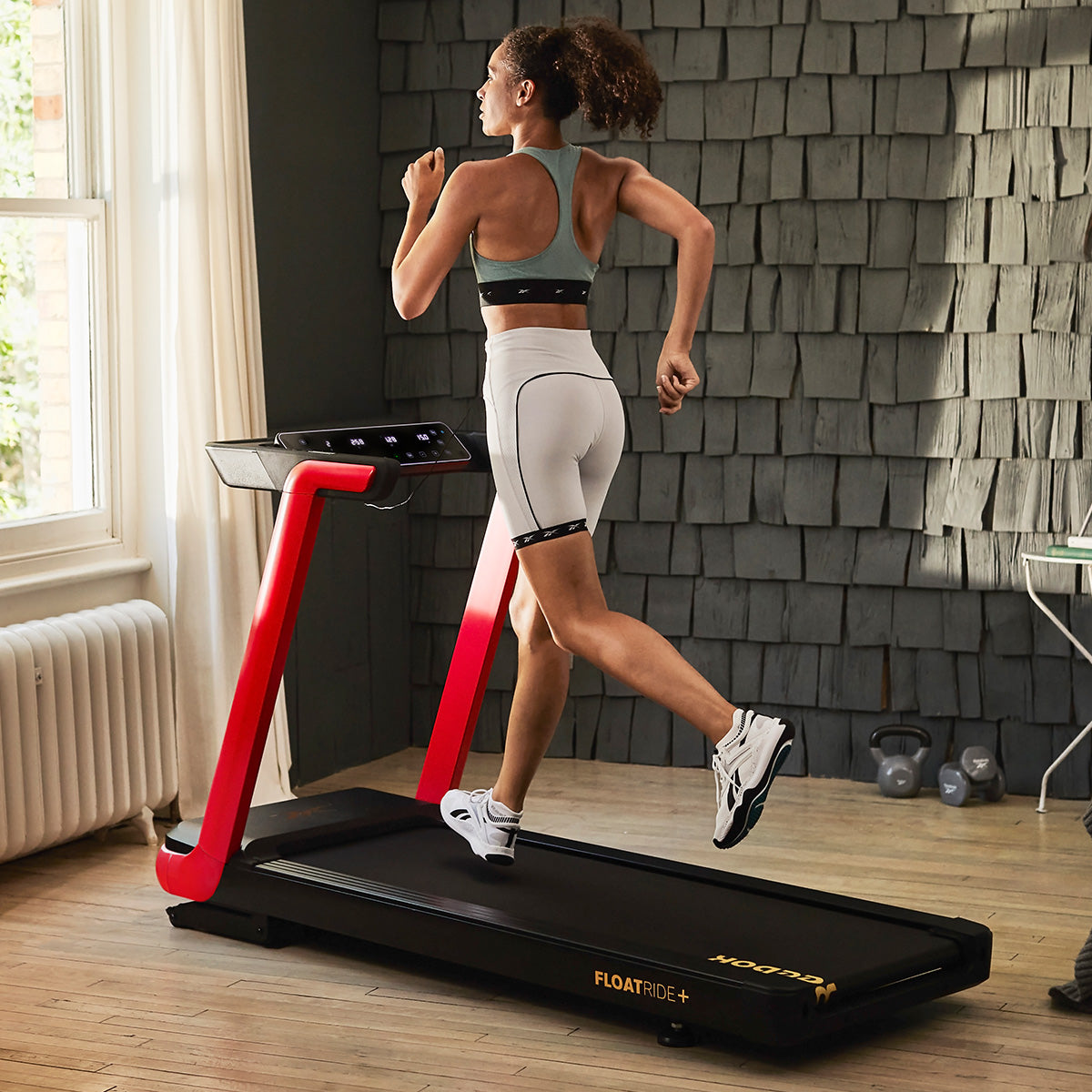 Reebok FR20z Floatride Treadmill - Red | Home Gym Equipment for Running & Cardio Workouts | Perfect for Small Spaces & Home Fitness
