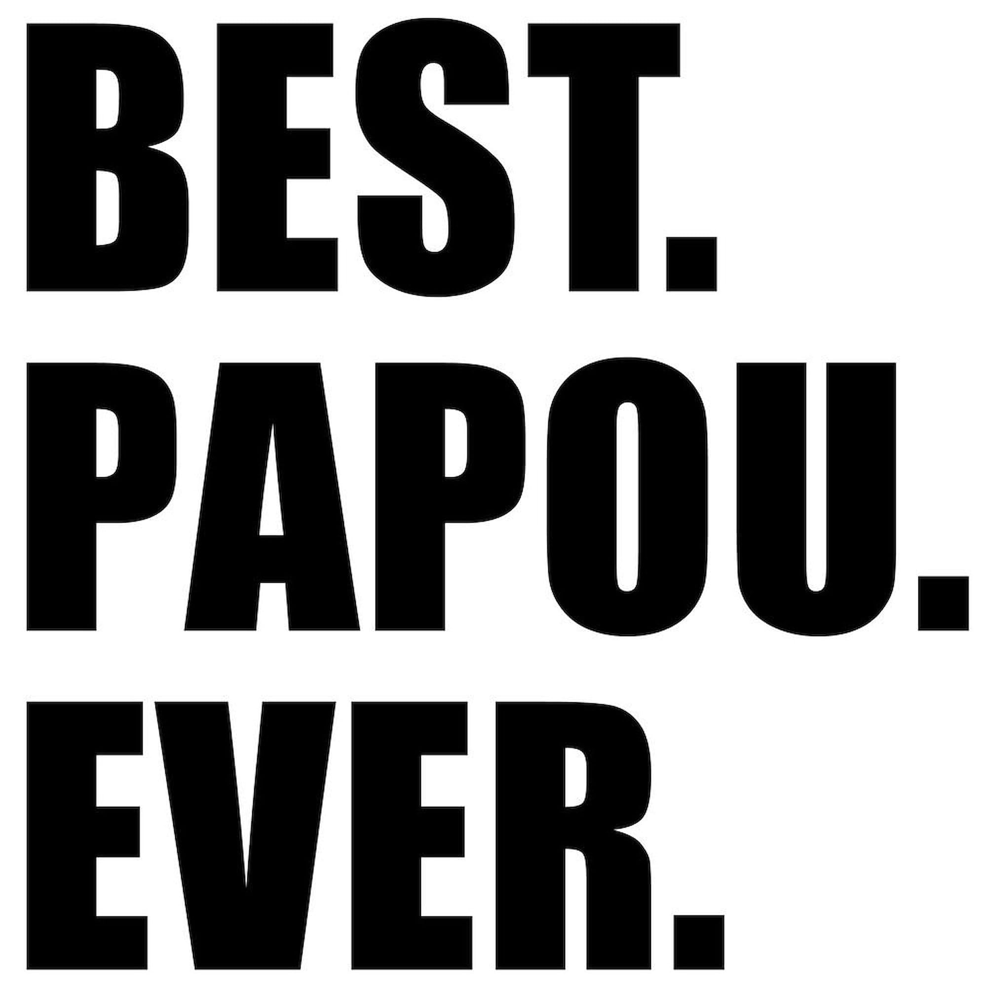 Best Papou Ever 11 oz (325 ml) Ceramic Coffee Mug - Perfect Gift for Grandfather's Day, Birthday & Family Gatherings - Ideal for Hot Coffee, Tea & Soups
