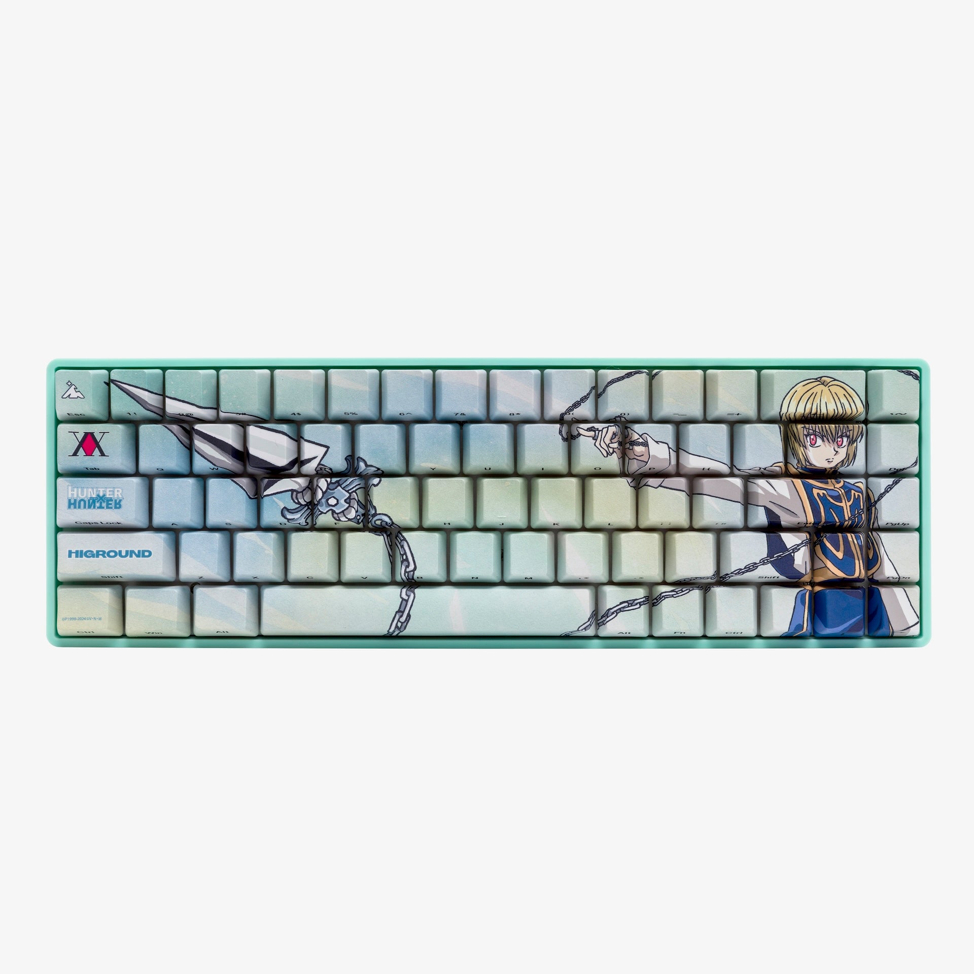 HxH x HG Basecamp 65+ Mechanical Keyboard - Kurapika Edition | Compact 65% Layout, Customizable RGB Backlighting | Perfect for Gaming, Coding & Office Work