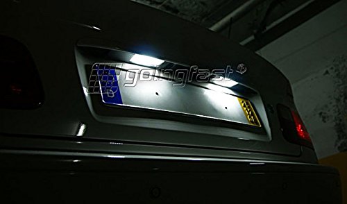 Bright White LED License Plate Lights for Ford - Super Bright 194 168 T10 Bulbs - Easy Plug & Play Installation - Perfect for Night Driving & Enhanced Visibility