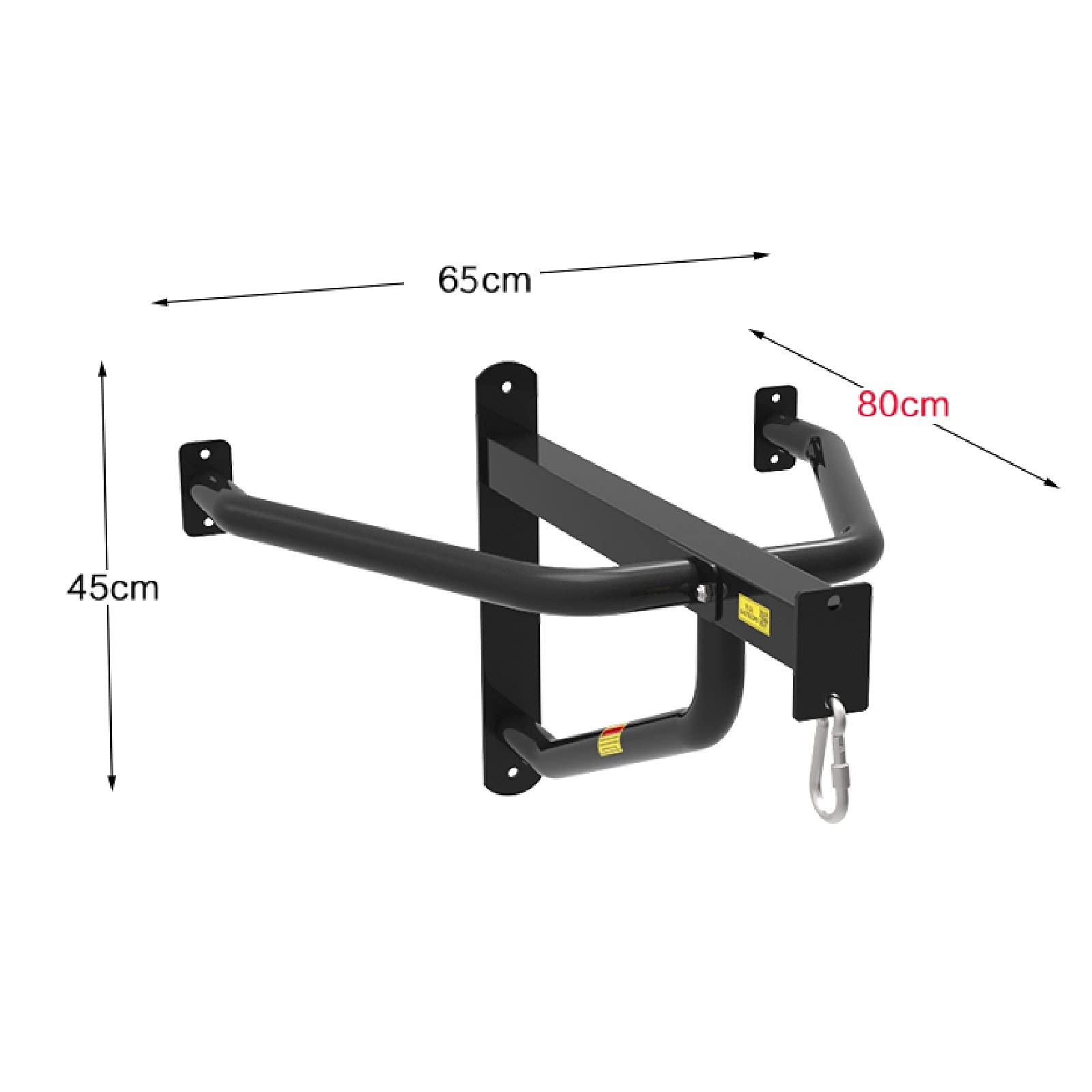 ZHANGQINGXIU Heavy Duty Punching Bag Wall Bracket - Sandbag Holder, Boxing Wall Mount for MMA, Muay Thai & Fitness Training - 3 Sizes (80cm Black) - Perfect for Home Gyms, Martial Arts Studios & Boxing Clubs