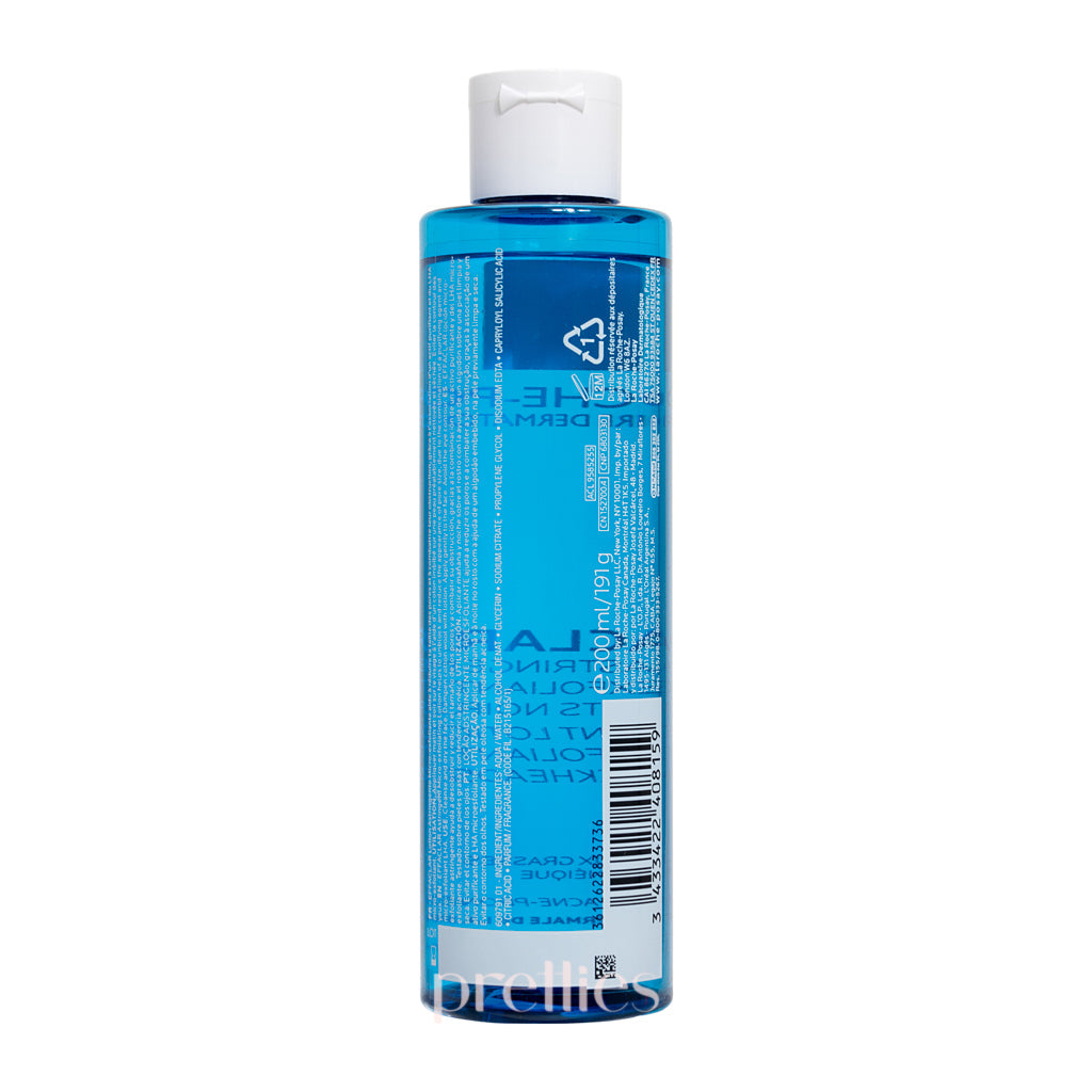 La Roche-Posay Effaclar Astringent Toner for Oily Skin & Large Pores - 200ml Oil-Control Face Toner for Acne-Prone Skin | Perfect for Daily Skincare Routine & Post-Workout Refresh