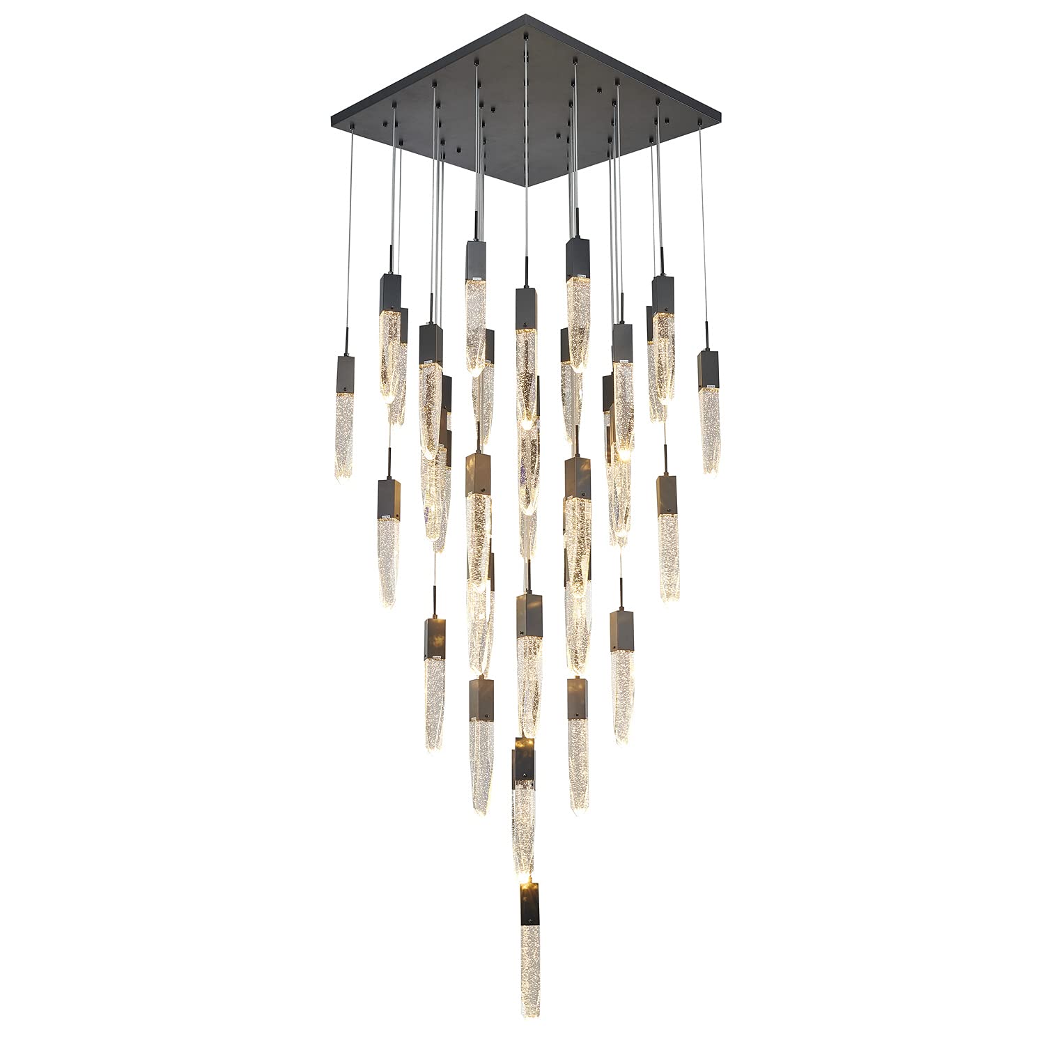 FAL Series 3-Light Mini Chandelier in Beige & Green - Perfect for Dining Room, Bedroom or Entryway Lighting Decor