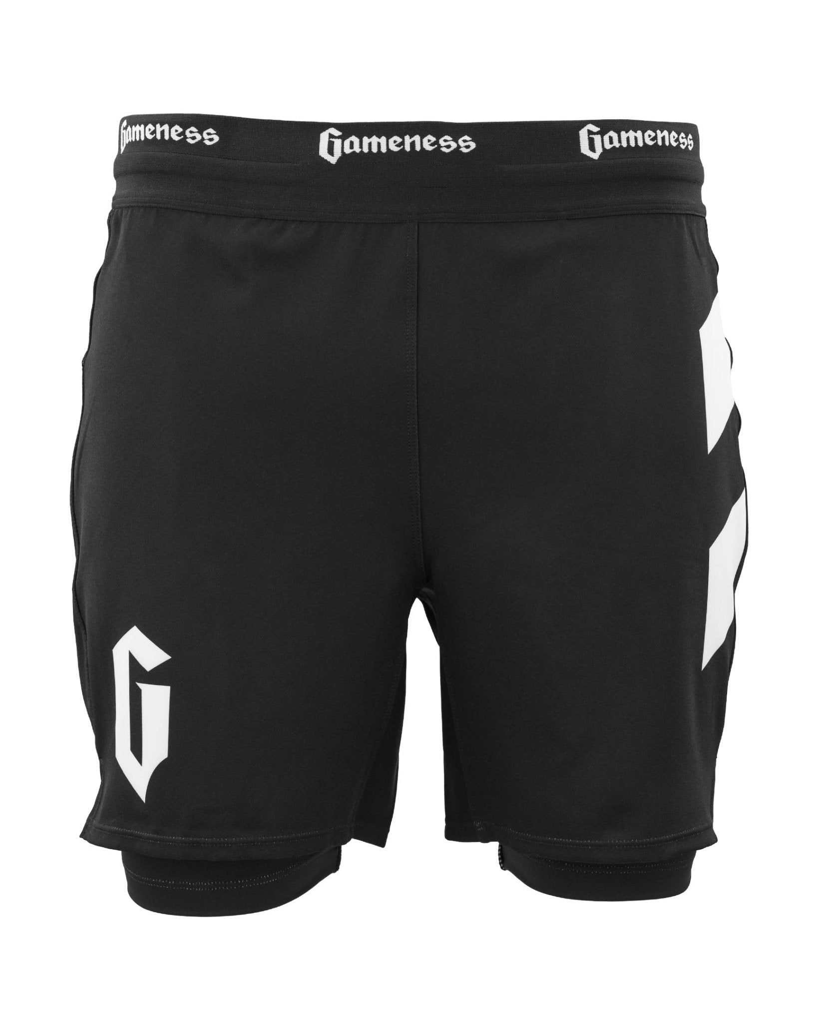 Gameness Men's Pulse Lined Pro Grappling Shorts - MMA BJJ Training & Competition Fight Shorts for Grapplers