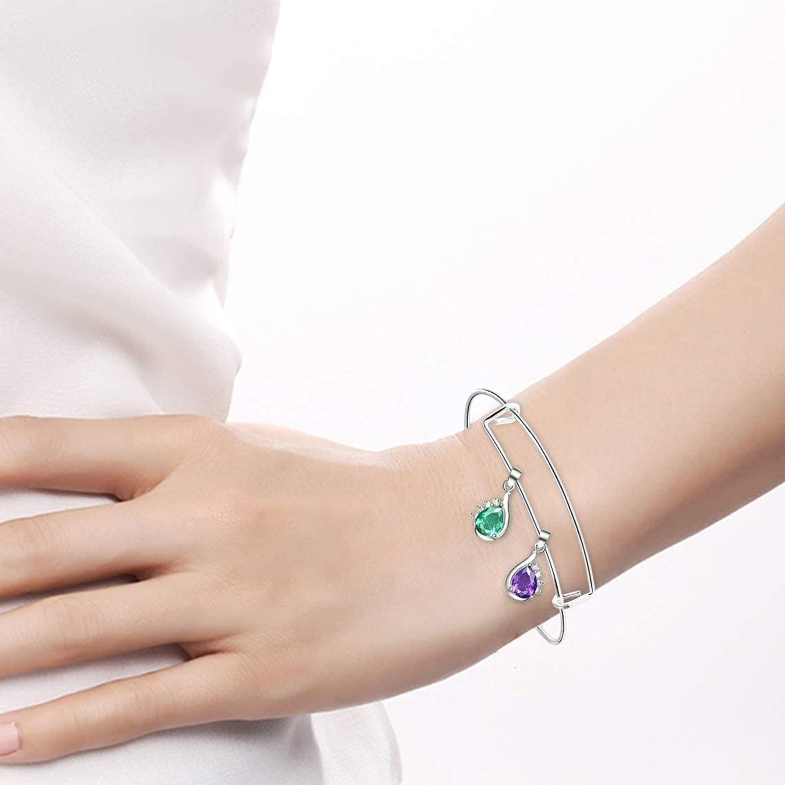 20PCS Expandable Stainless Steel Bangle Bracelets - Adjustable Wire Blank Bracelets for DIY Jewelry Making, Silver Color | Perfect for Handmade Crafts, Gift Giving & Fashion Accessories
