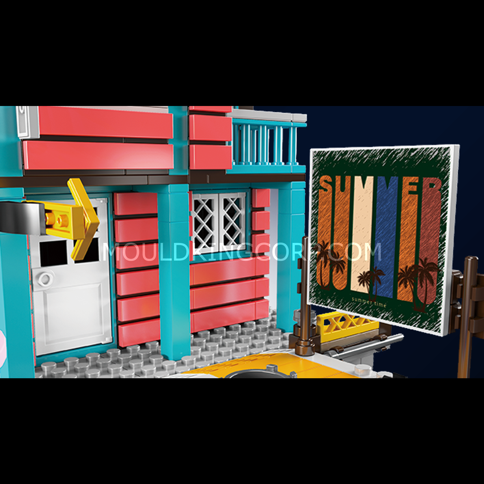 Mould King 10148 Wharf Inn Block Building Set - 782 Piece Creative Construction Toy for Kids & Adults | Perfect for DIY Projects, Home Decor, and Educational Play