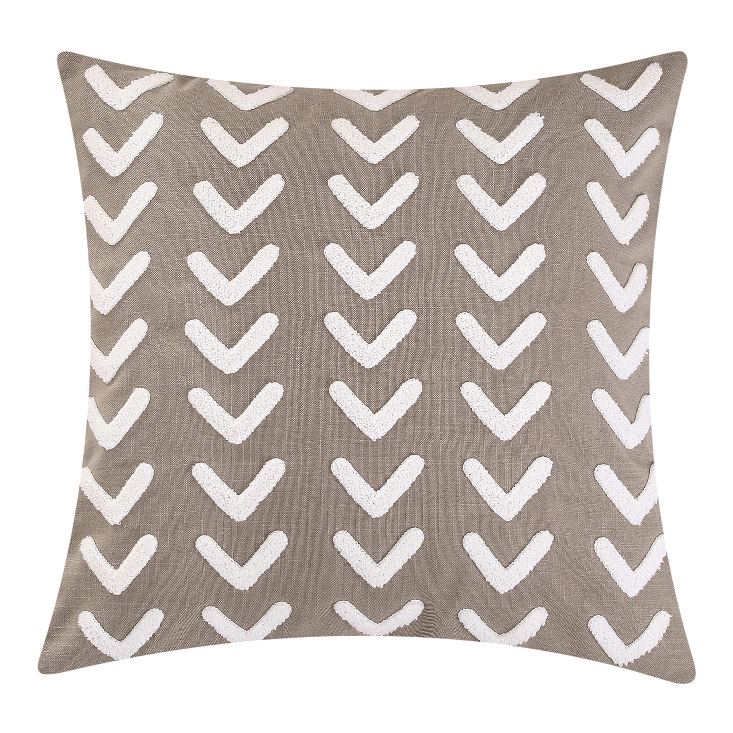 HiEnd Accents Trent Decorative Throw Pillow 20x20 Inch - Taupe Arrow Aztec Pattern Southwestern Style Pillow Cover for Bed, Couch, Sofa - Perfect for Living Room, Bedroom & Lodge Decor