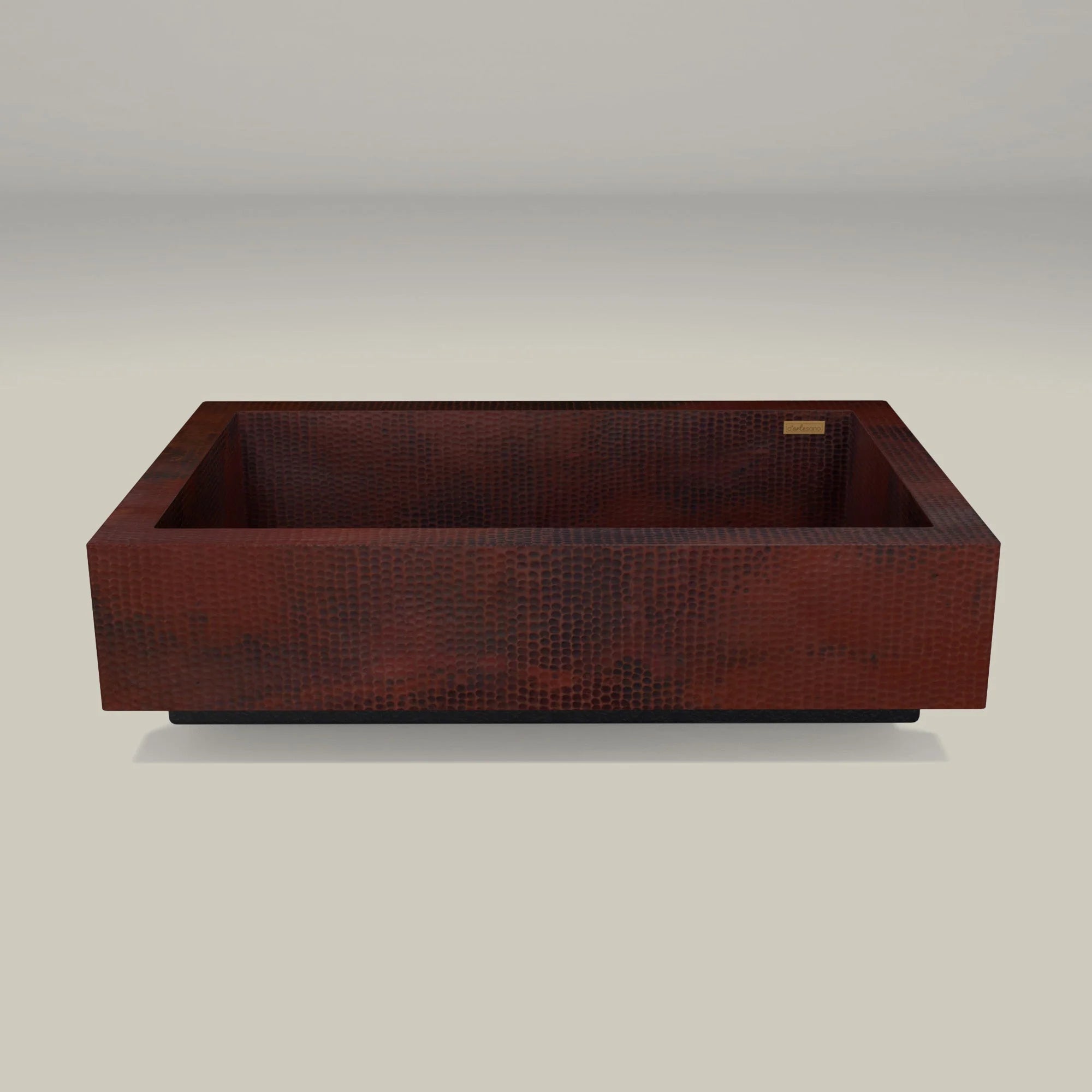 Vintage Copper Farmhouse Sink - Single Bowl Kitchen Sink with Retrofit Design | Perfect for Rustic, Farmhouse & Country Style Kitchens