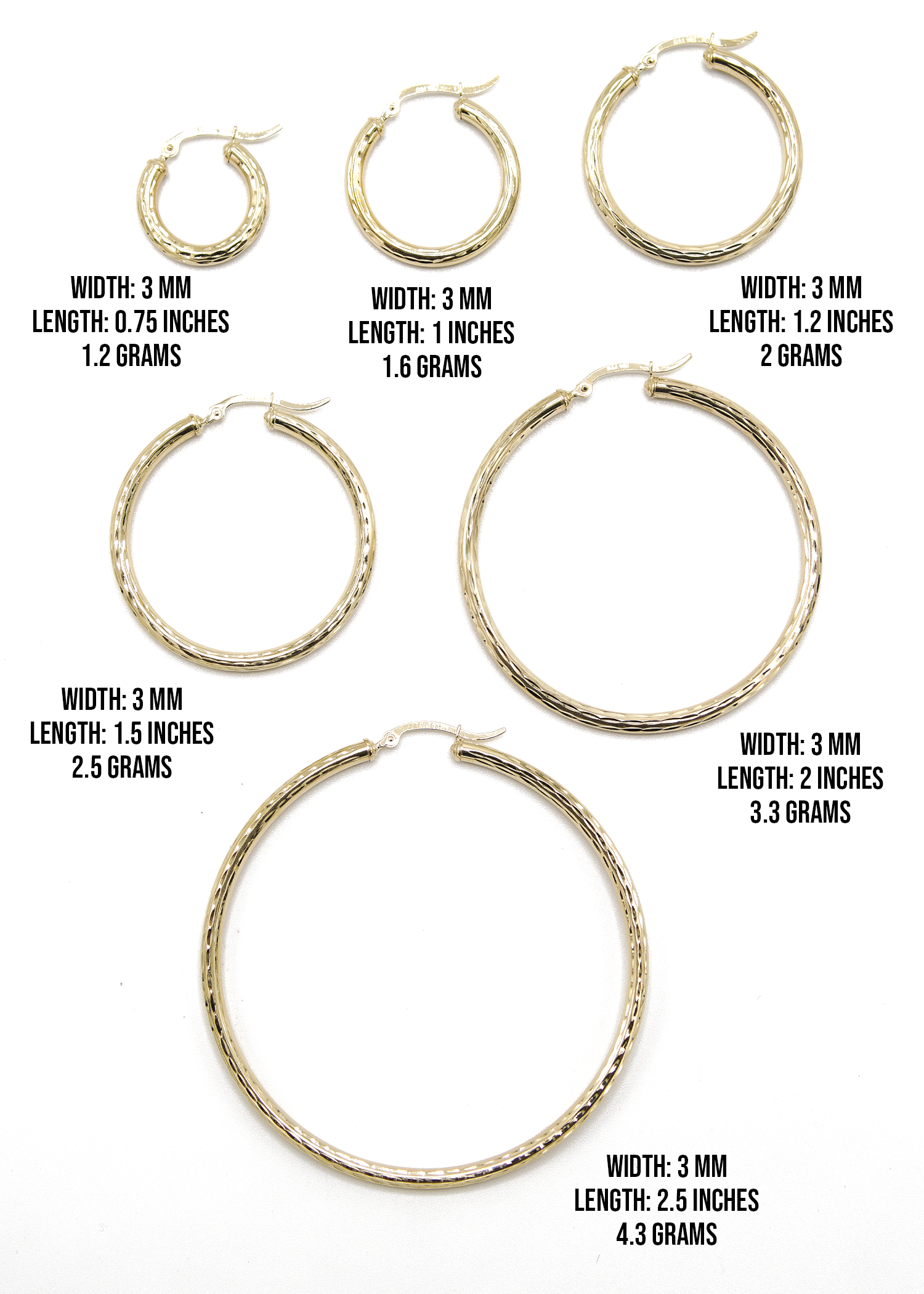 10K Gold Hoop Earrings for Women - Adjustable Size & Customizable Options | Perfect for Everyday Wear, Parties & Special Occasions