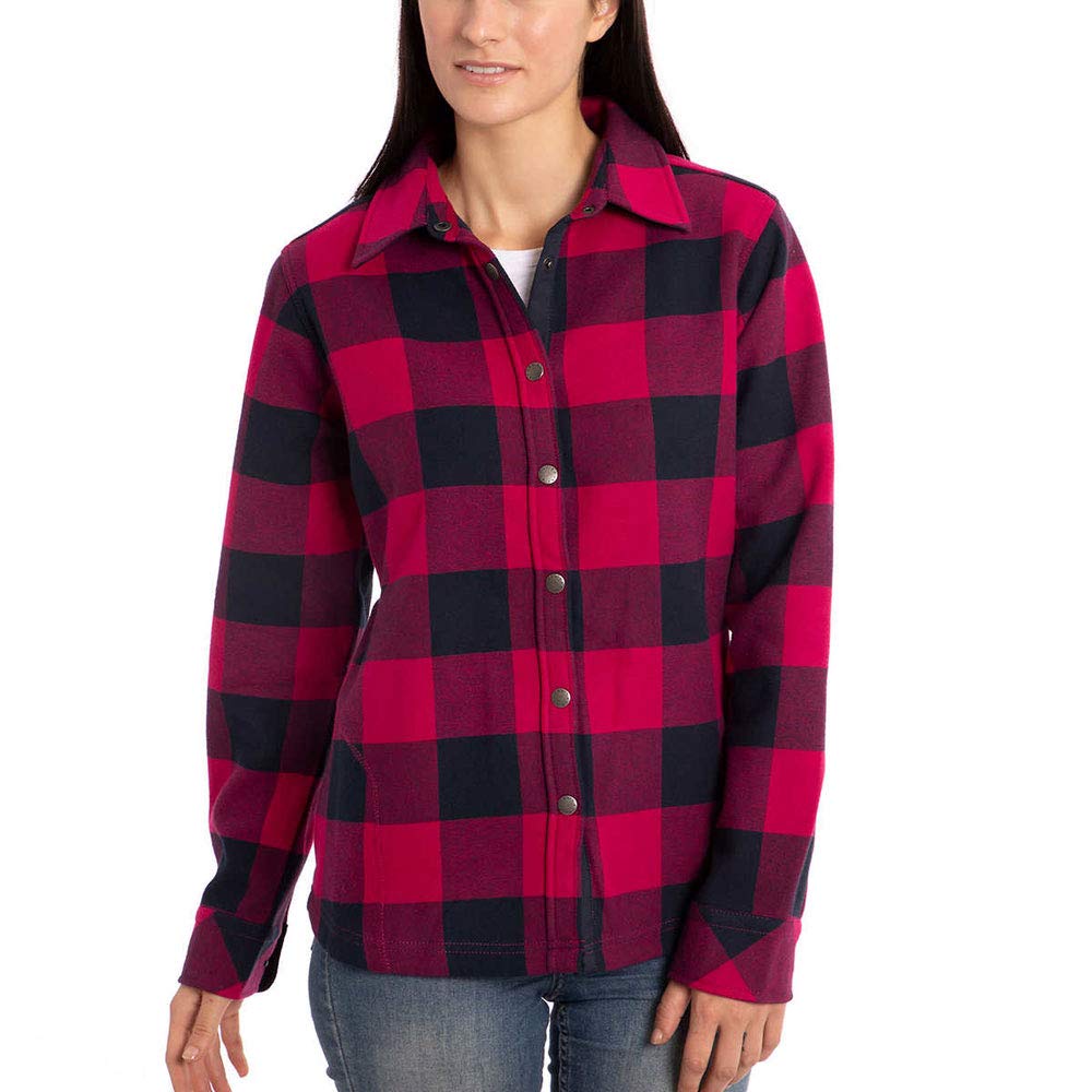 Orvis Women's Fleece Lined Flannel Shirt Jacket - Warm & Cozy Outdoor Shacket for Hiking, Camping & Fall Fashion