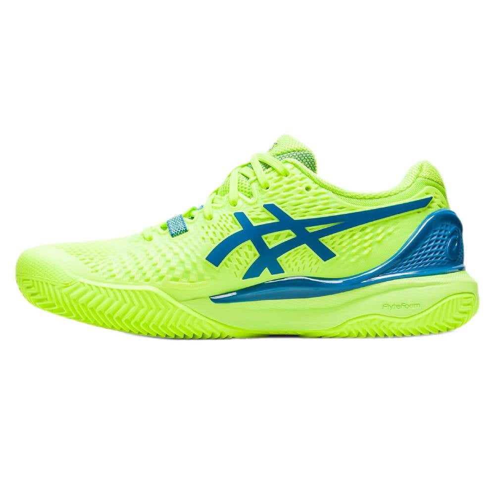 ASICS Gel Resolution 9 Women's Clay Court Tennis Shoes - Lightweight Performance Sneakers for Women (Green/Blue) | Perfect for Clay Courts, Tennis Training & Competitive Matches