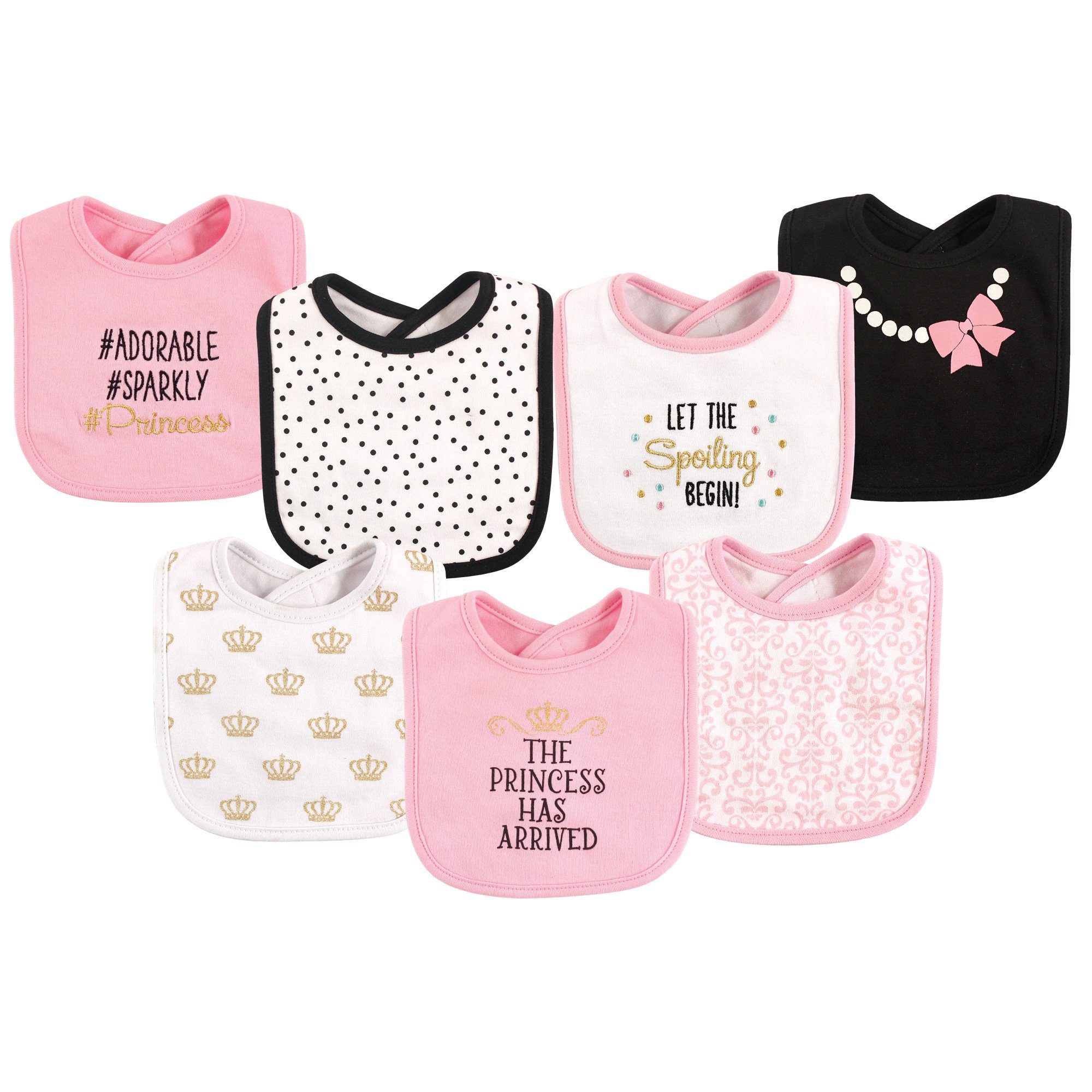 Hudson Baby Unisex Cotton Bibs for Babies & Toddlers - Soft, Absorbent, and Durable for Feeding, Mealtime, and Drool Protection