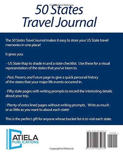 50 States Travel Journal: Colorful US States Cover Notebook - Perfect for Road Trips, Vacation Memories & Adventure Logging | Travel Journals and Log Books