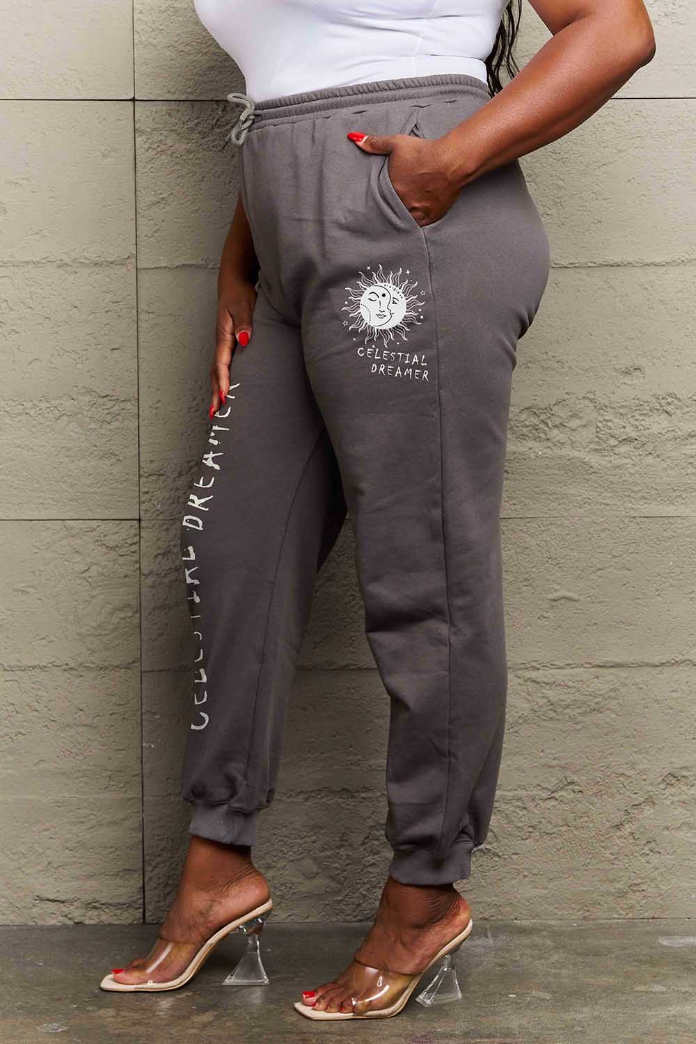 Celestial Dreamer Graphic Pants for Women - Stylish Printed Trousers for Casual Wear, Street Fashion & Boho Outfits | Perfect for Everyday, Music Festivals & Travel