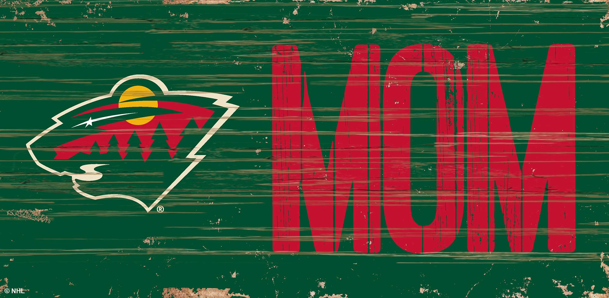 Minnesota Wild NHL Wood Sign - Handmade Hockey Fan Decor for Home, Office & Game Room - Perfect Gift for Hockey Fans & Sports Enthusiasts