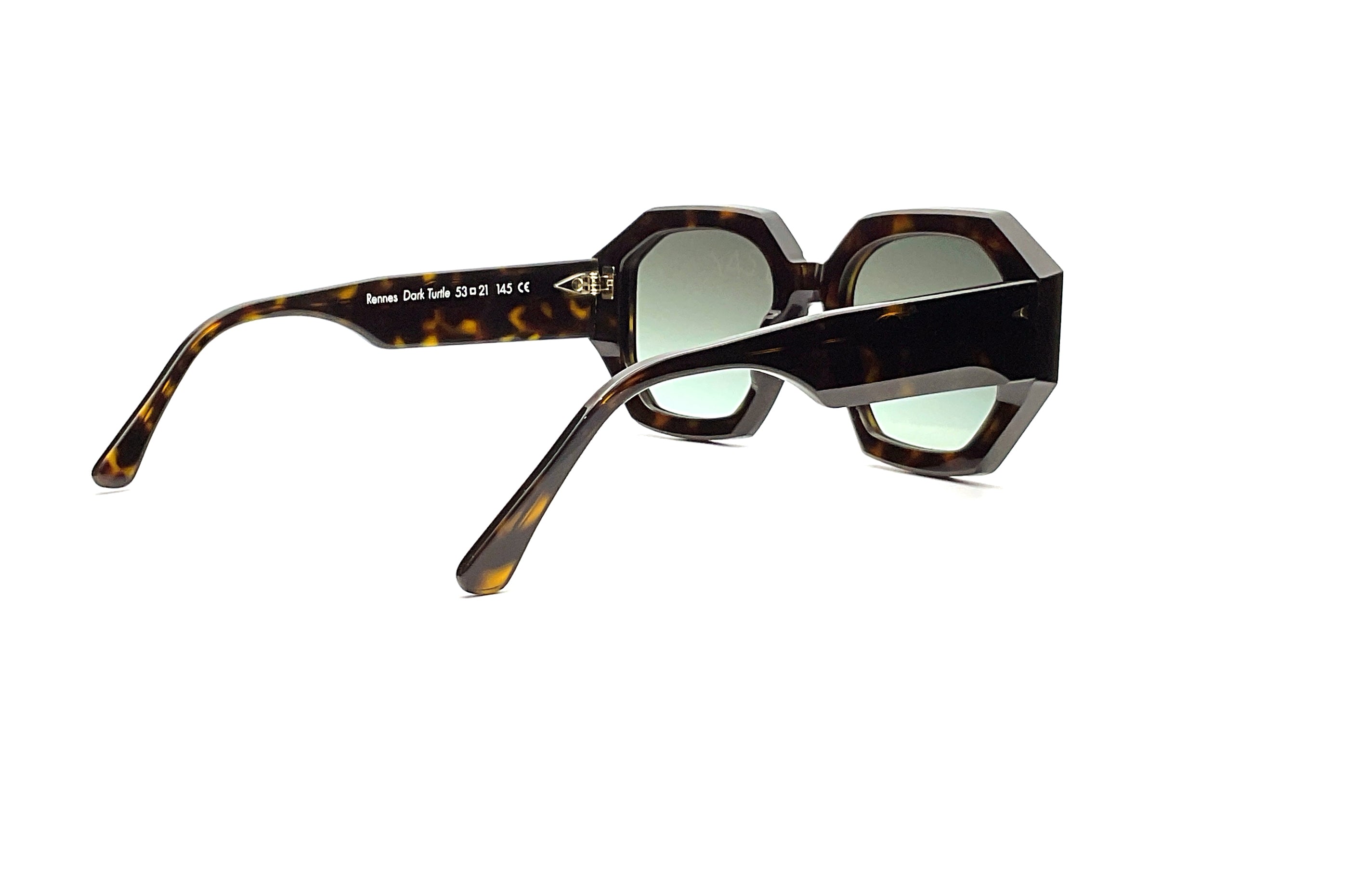 Ahlem Rennes Sunglasses - Dark Turtle Frame with UV Protection - Stylish & Durable for Outdoor Activities, Travel, and Fashion