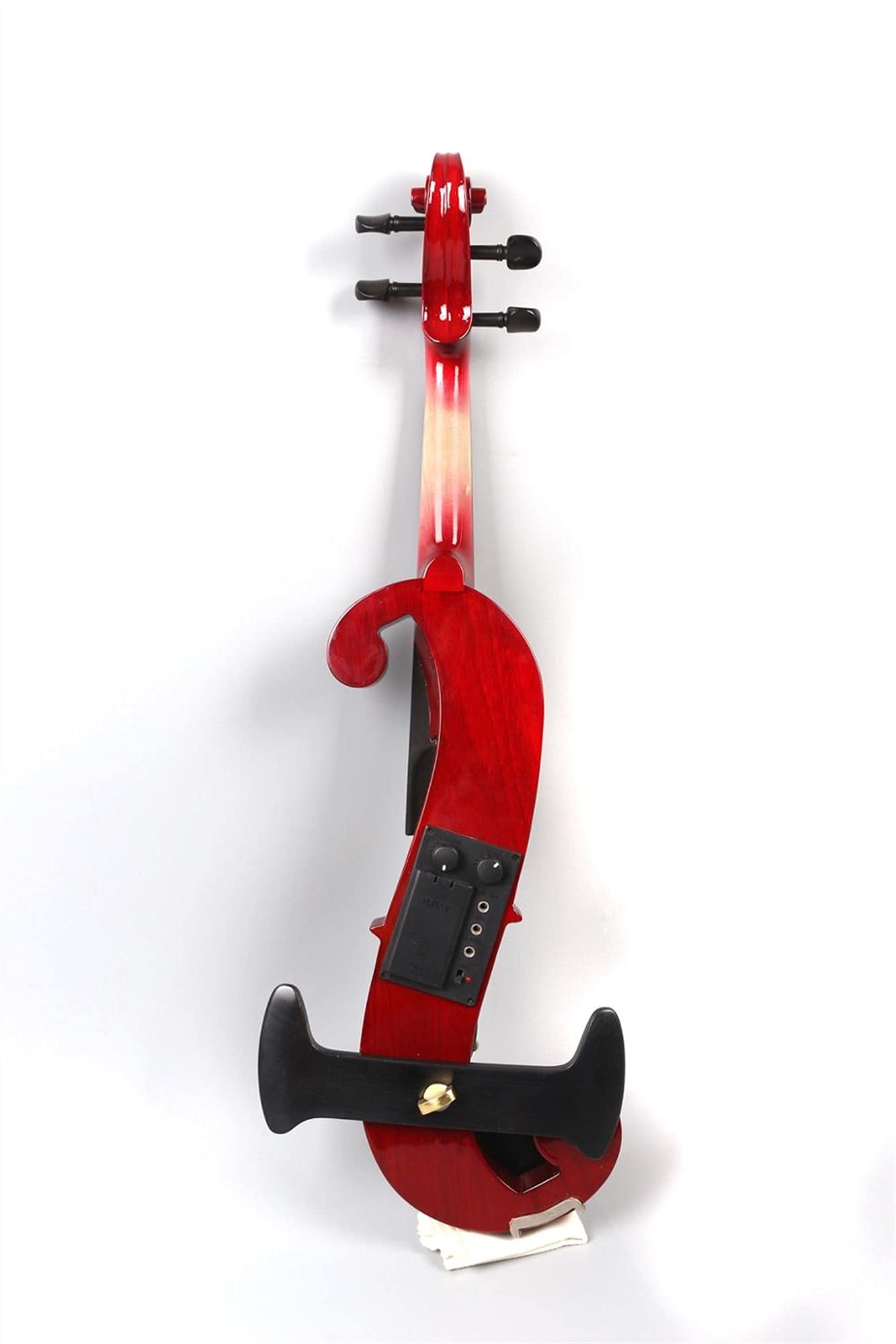 4/4 Full Size Electric Silent Violin - Handcrafted Red Violin for Kids & Adults | Perfect for Practice, Performances & Noise-Free Playing at Home