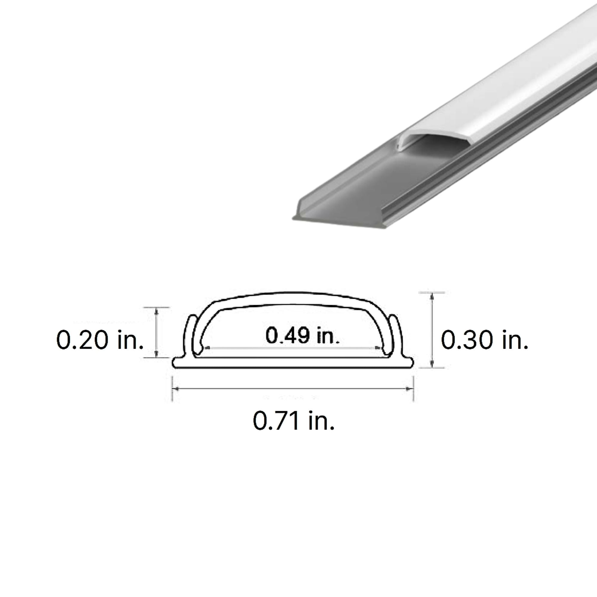 48-Channel Waveform Flexible Profile for Curved Surfaces - Perfect for Automotive, Marine & Industrial Applications