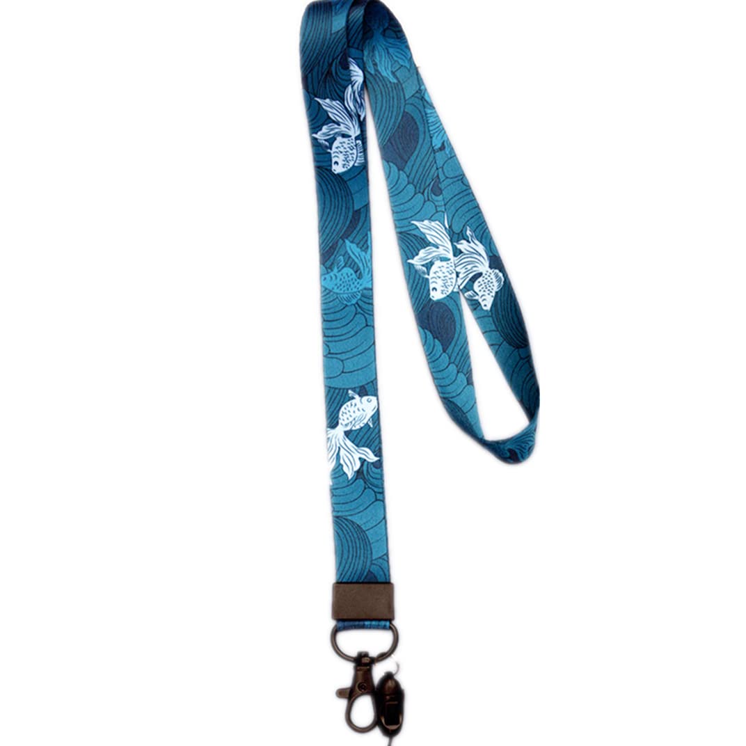 Durable Wrist & Neck Lanyard with Keychain - ID Card Holder, Phone & Wallet Strap for Work, School & Events | Hands-Free Convenience for Nurses, Teachers & Office Professionals