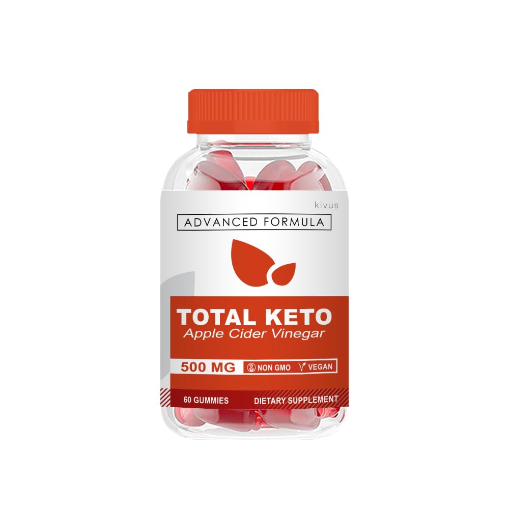 Kivus Total Keto ACV Gummies - Apple Cider Vinegar Keto Supplement for Weight Loss & Energy (60 Gummies) | Perfect for Ketogenic Diet & Healthy Lifestyle