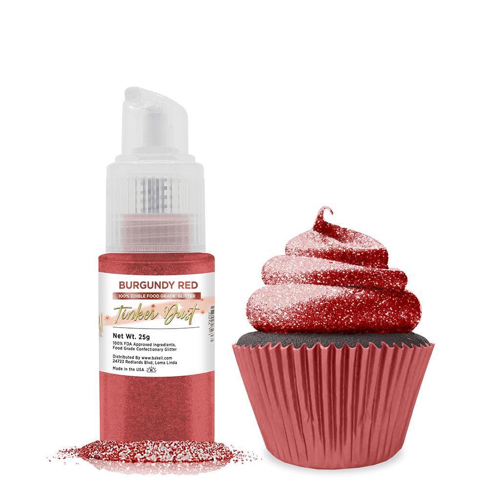Premium Burgundy Red Tinker Dust® Glitter Spray Pump - Bulk Case for Private Label | Perfect for DIY Crafts, Nail Art, Party Decorations & Cosmetics