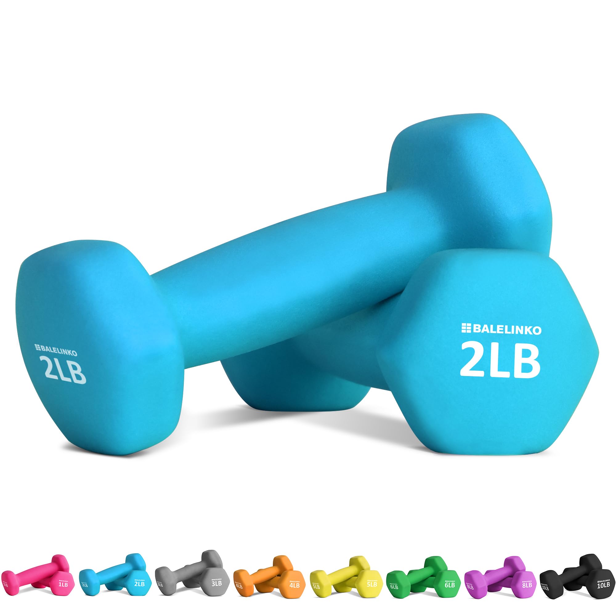 Balelinko Home Gym Equipment Set for Strength Training, Weight Loss, Pilates & Yoga - Adjustable Weights for Women, Men, Seniors & Youth | Perfect for Home Workouts, Fitness Training & Weight Lifting Exercises