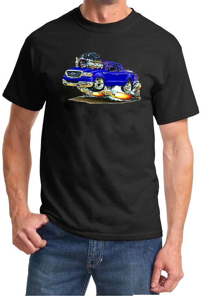 Ford F-150 Cartoon Muscle Car T-Shirt for Truck Enthusiasts & Fans