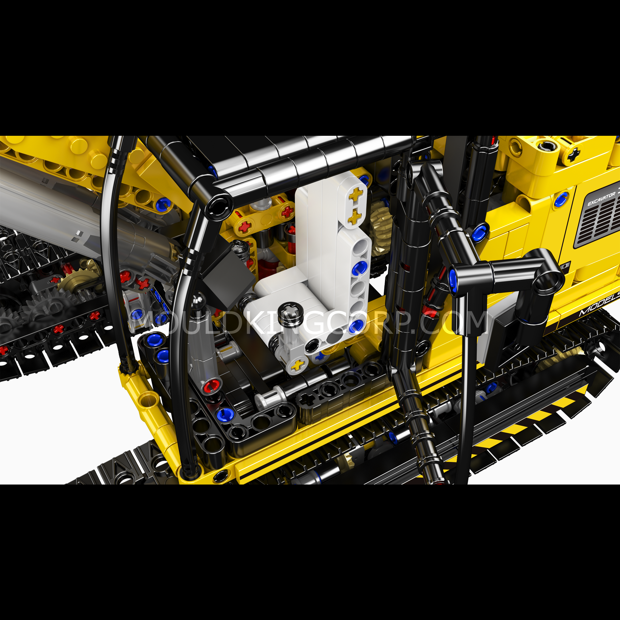 MOULD KING 13112 Remote Control Tracked Excavator Building Kit - 1,830 Pieces STEM Construction Toy for Kids & Adults | Perfect for Indoor Play, Birthday Gifts & Engineering Learning