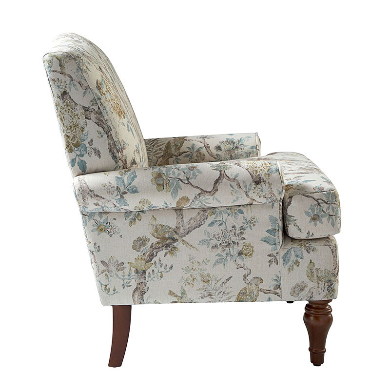 Dominik Armchair - Modern Accent Chair for Living Room, Bedroom & Office - Stylish Upholstered Lounge Chair with Wooden Legs - Perfect for Relaxing, Reading & Decor