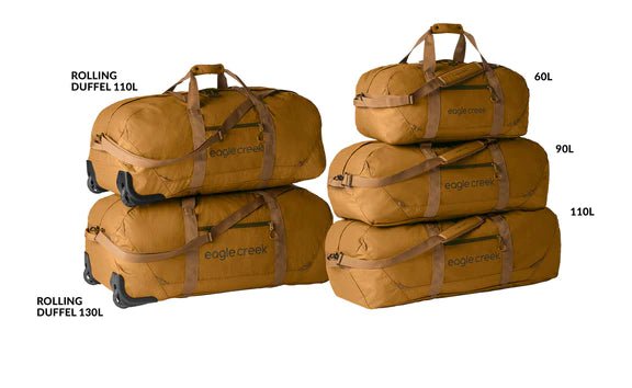 Eagle Creek No Matter What 110L Rolling Duffel Bag - Waterproof Travel Luggage for Adventure, Camping & Air Travel - Durable Spinner Suitcase with Wheels for Men & Women