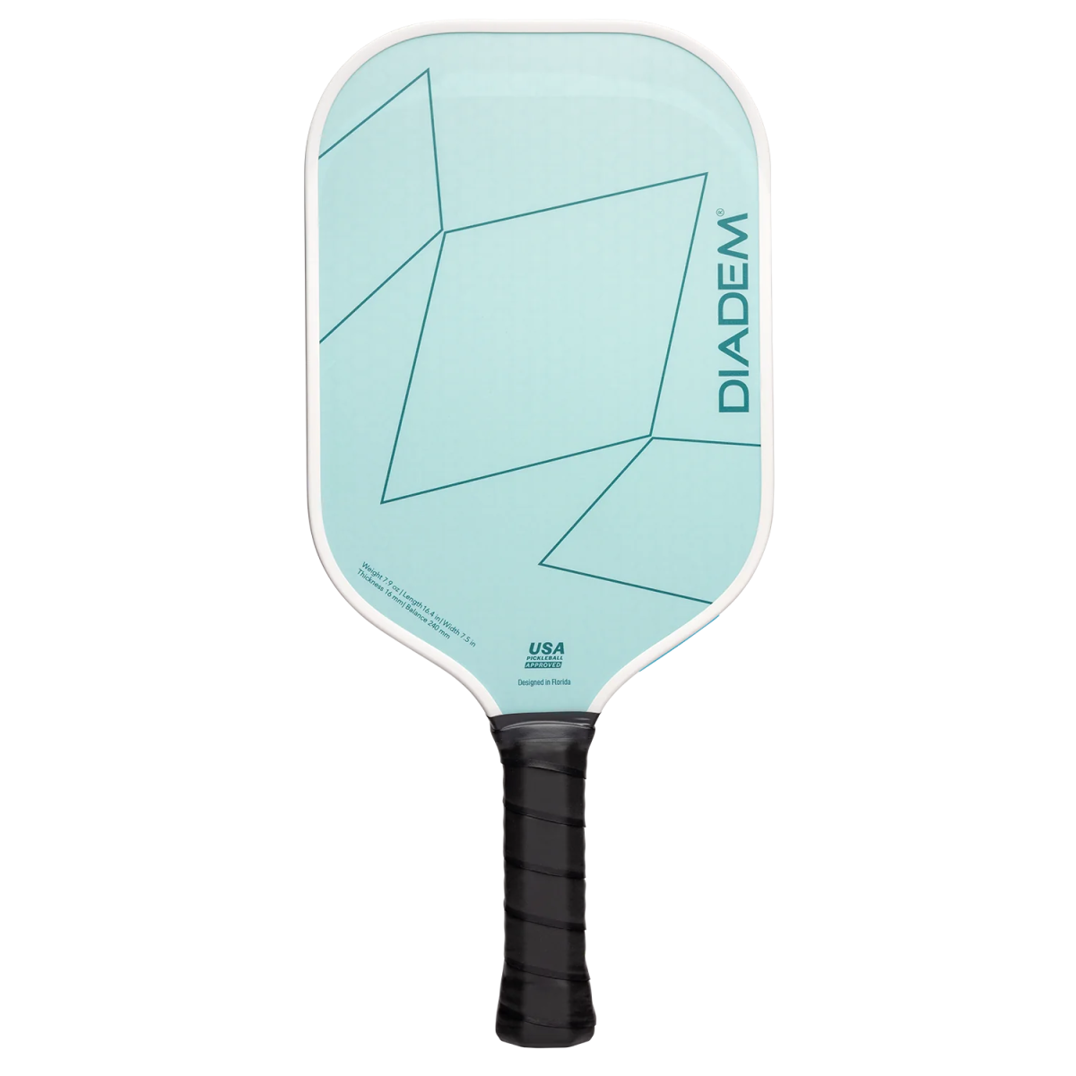 Diadem First Responder Series V2 Rush Pickleball Paddle - Premium Carbon Fiber Paddle for Competitive Play | Ideal for Tournaments, Outdoor & Indoor Games