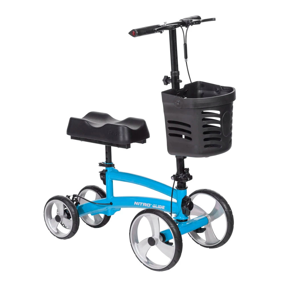 Nitro Glide Knee Walker - Lightweight Mobility Scooter for Adults, Post-Surgery Recovery & Injury Support - Ideal for Home, Hospital & Outdoor Use