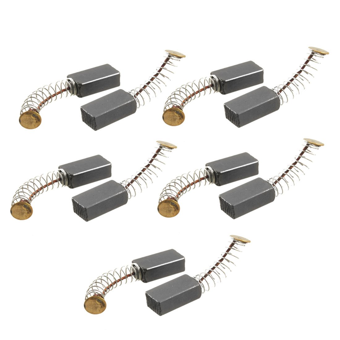 uxcell 5 Pairs 14x8x5mm Carbon Motor Brushes for Power Tools - Replacement Parts for Drills, Saws & Grinders - DIY & Professional Use