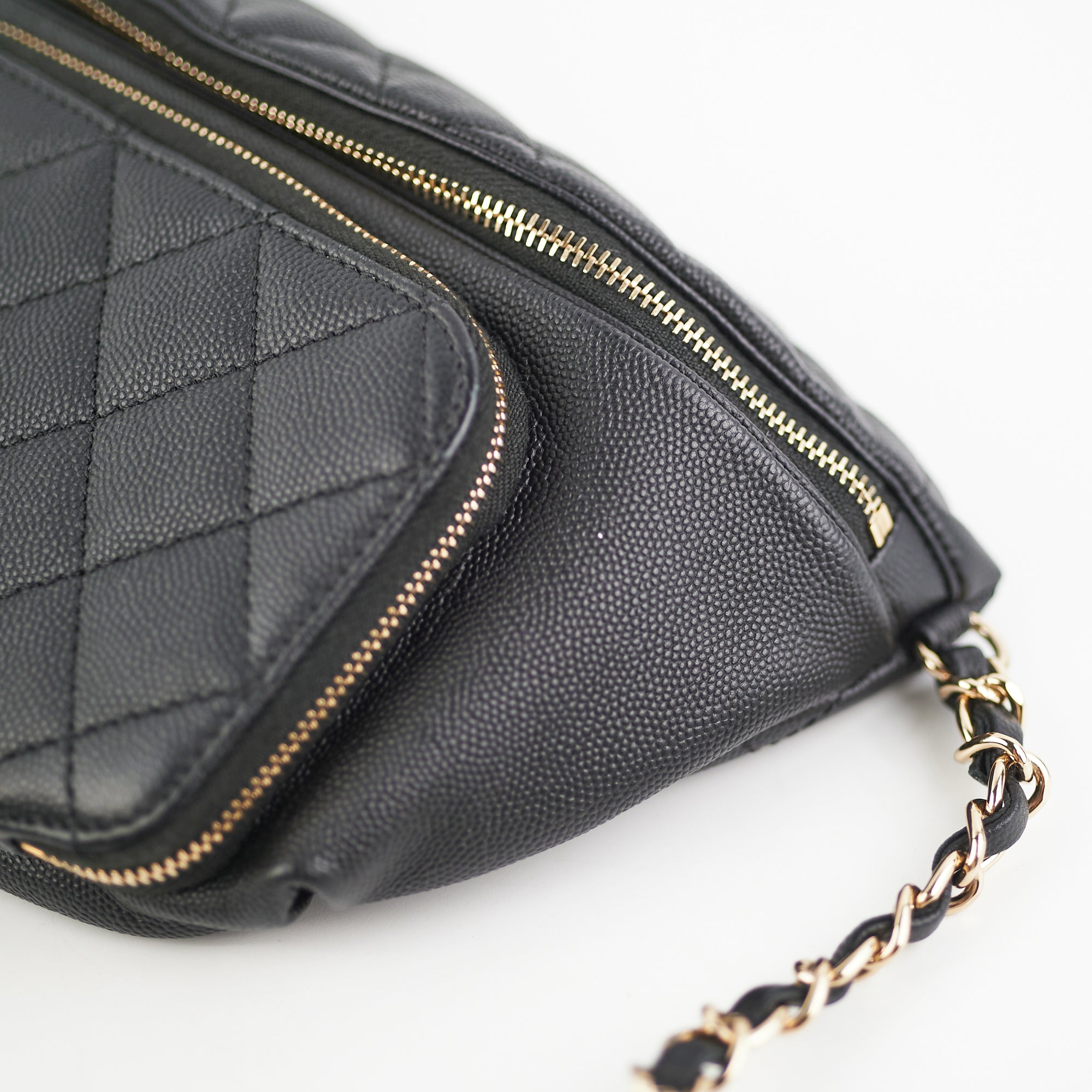 Chanel Caviar Quilted Business Affinity Waist Belt Bag Black - Luxury Crossbody Bag for Women, Perfect for Office, Travel & Evening Events
