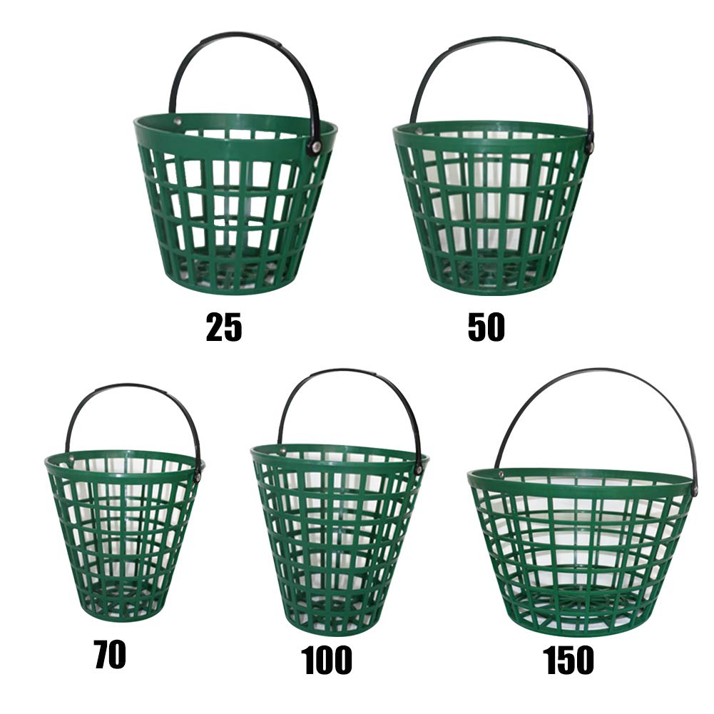 EMVANV Golf Ball Basket with Handle - Durable Golf Ball Storage Bucket for Outdoor Sports | Perfect Golf Club Accessory for Driving Range & Backyard Practice