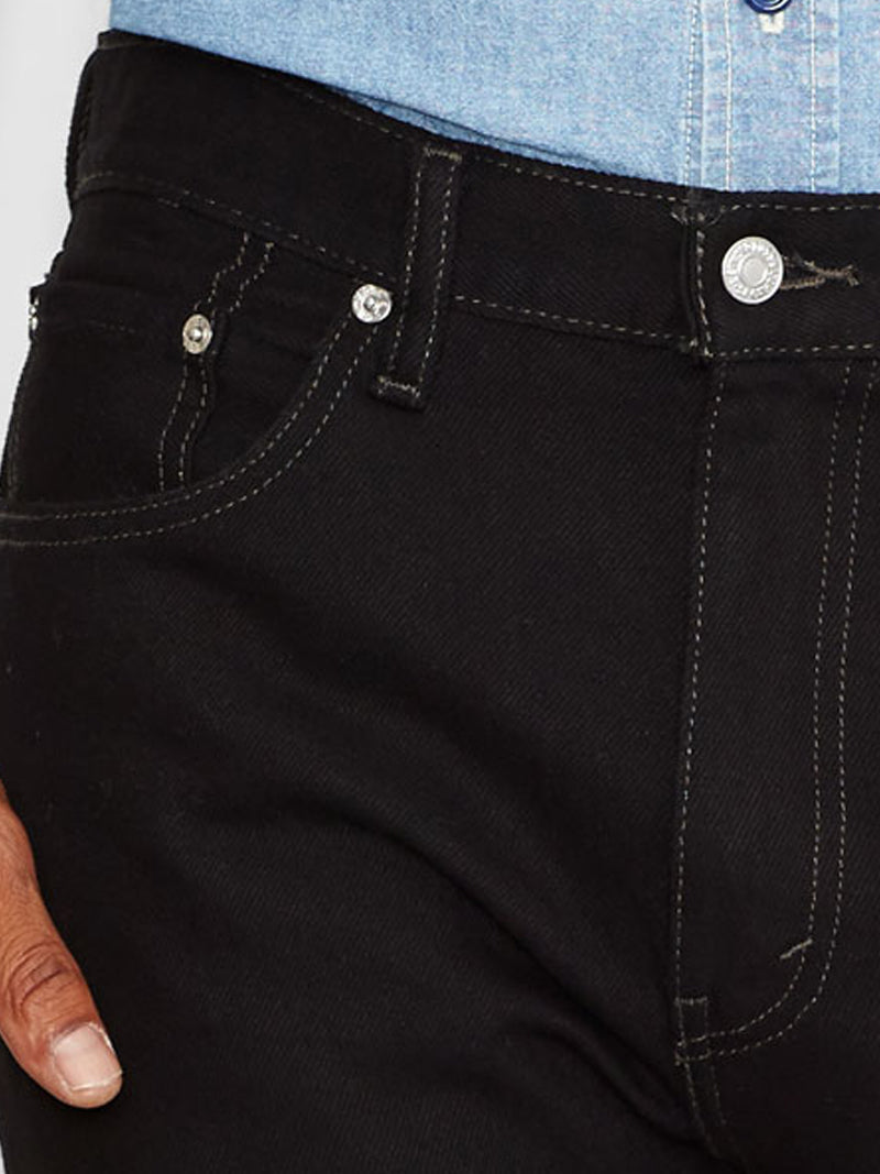 Levi's 505 Regular Fit Jeans for Men - Classic Black Denim Pants | Casual Wear, Office & Everyday Outfits
